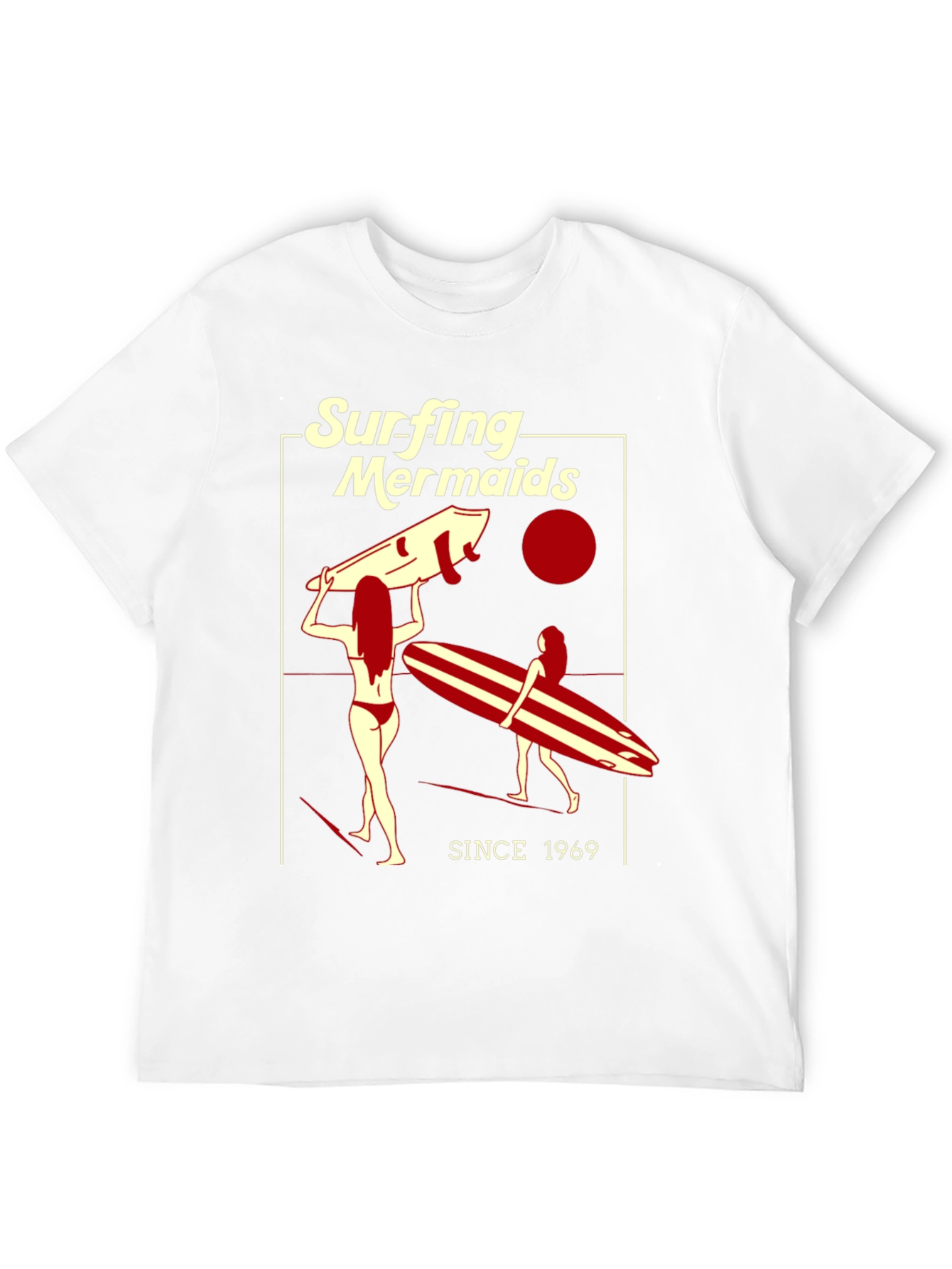 Surfing Mermaids Since 1969 Tee