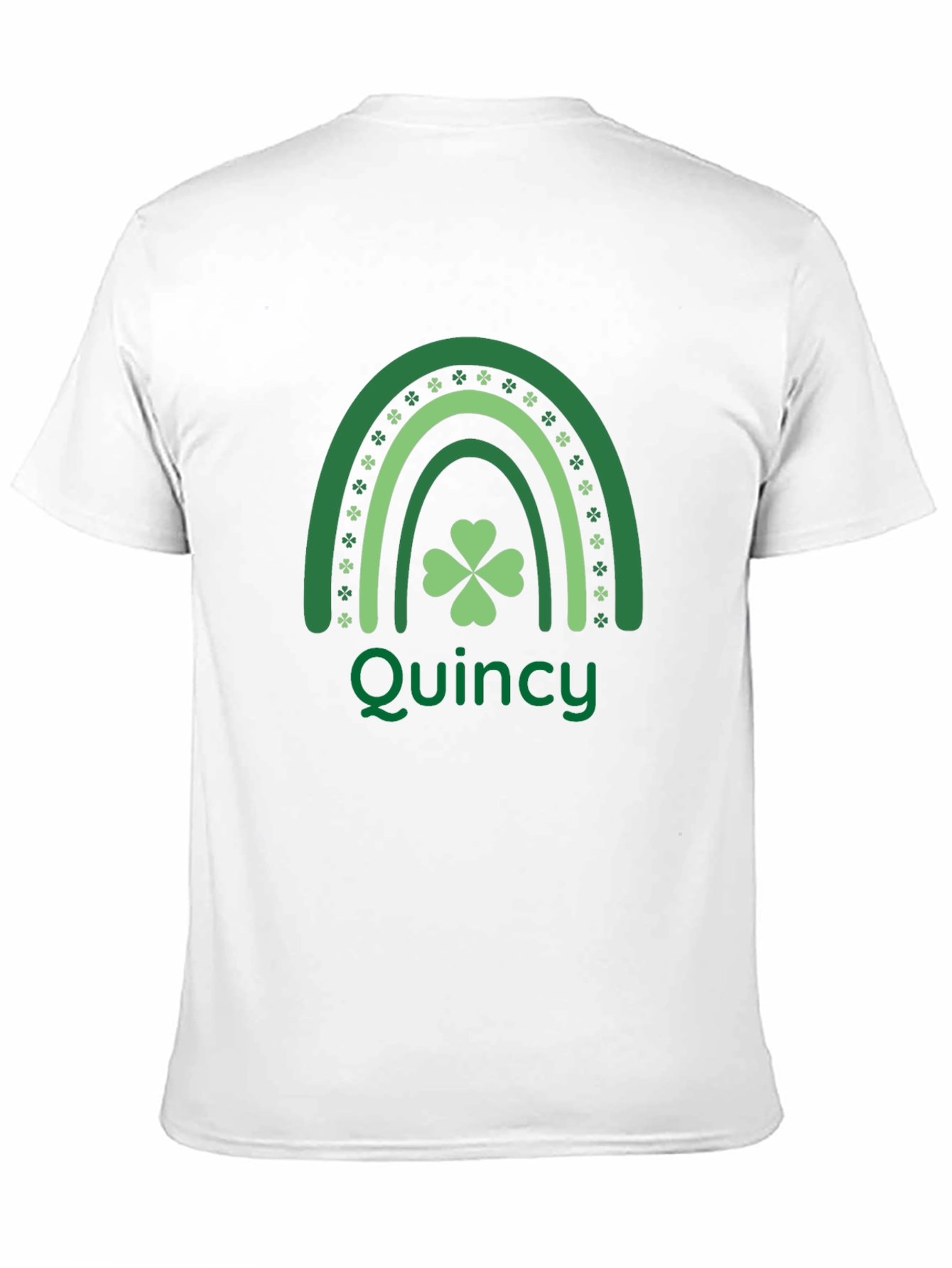 St. Patricks Day Quincy Shamrock Rainbow T-Shirt