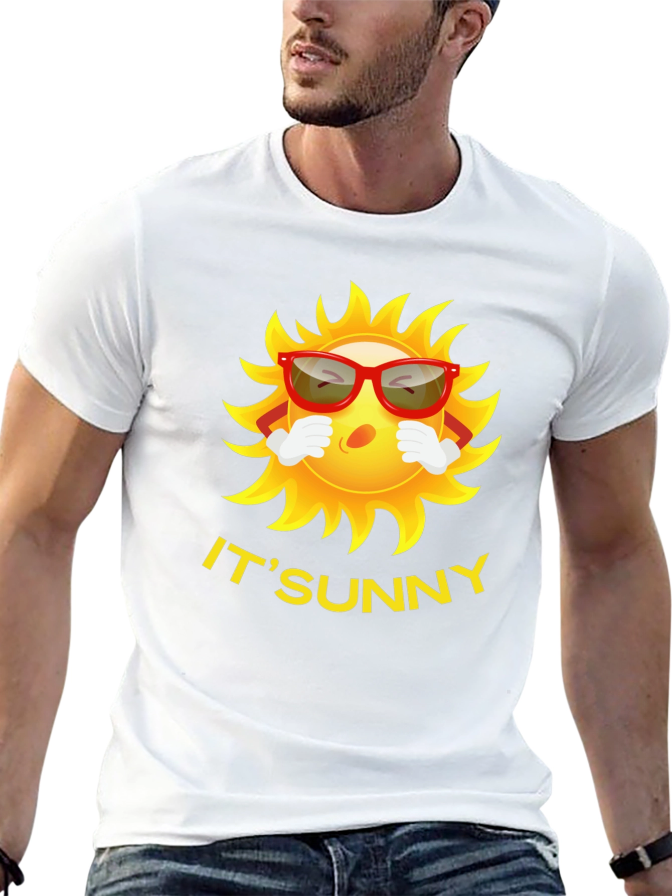 Its Sunny Cartoon Graphic Tee