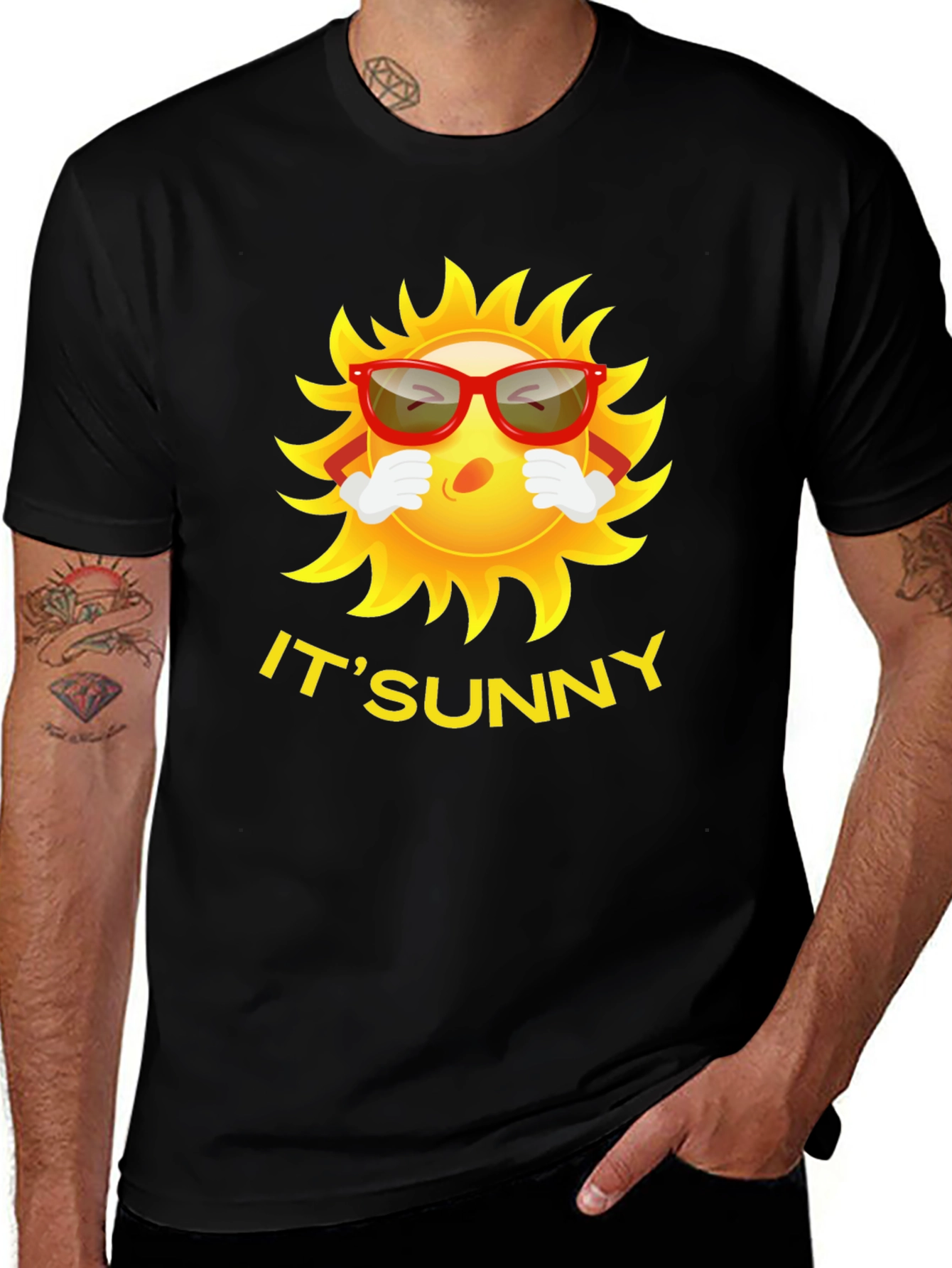 Its Sunny Cartoon Graphic Tee