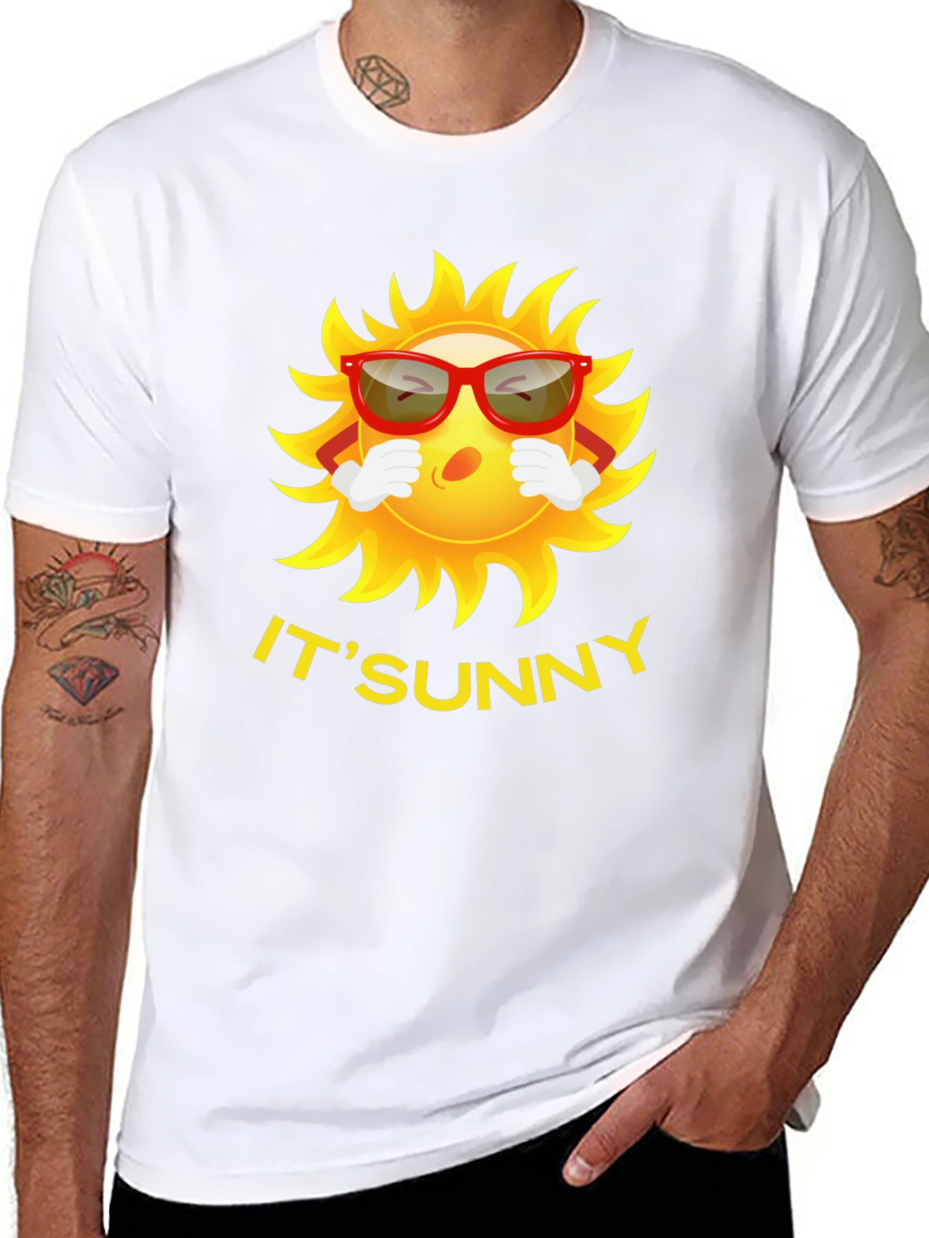 Its Sunny Cartoon Graphic Tee