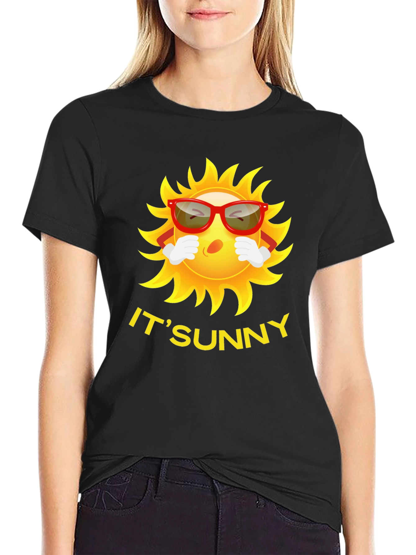 Its Sunny Cartoon Graphic Tee