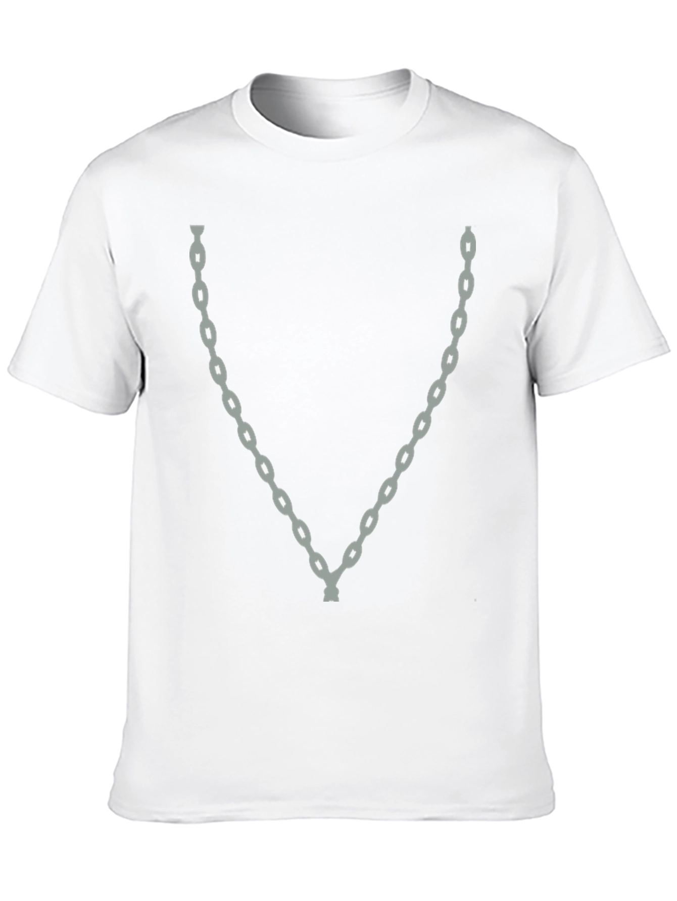 Chain Graphic Black T-Shirt - Casual Style