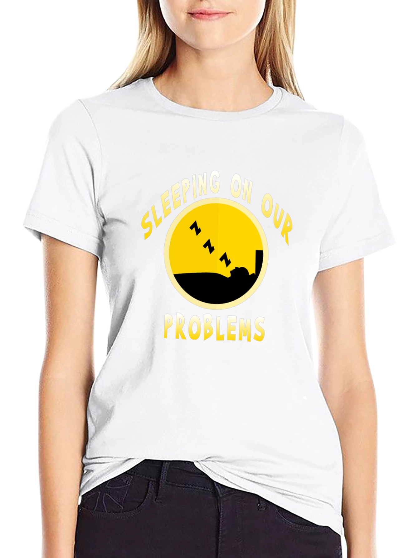 Sleeping On Our Problems Black T-Shirt