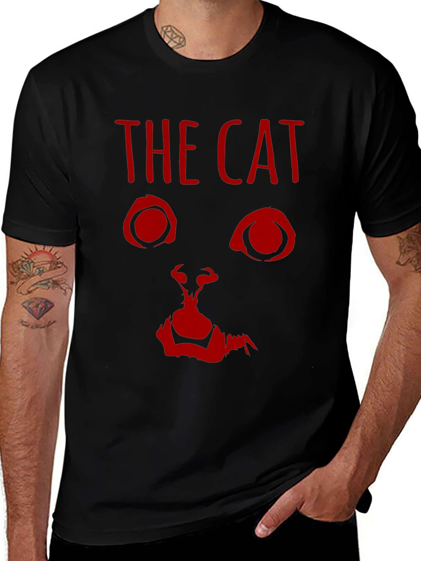 The Cat Horror Graphic T-Shirt