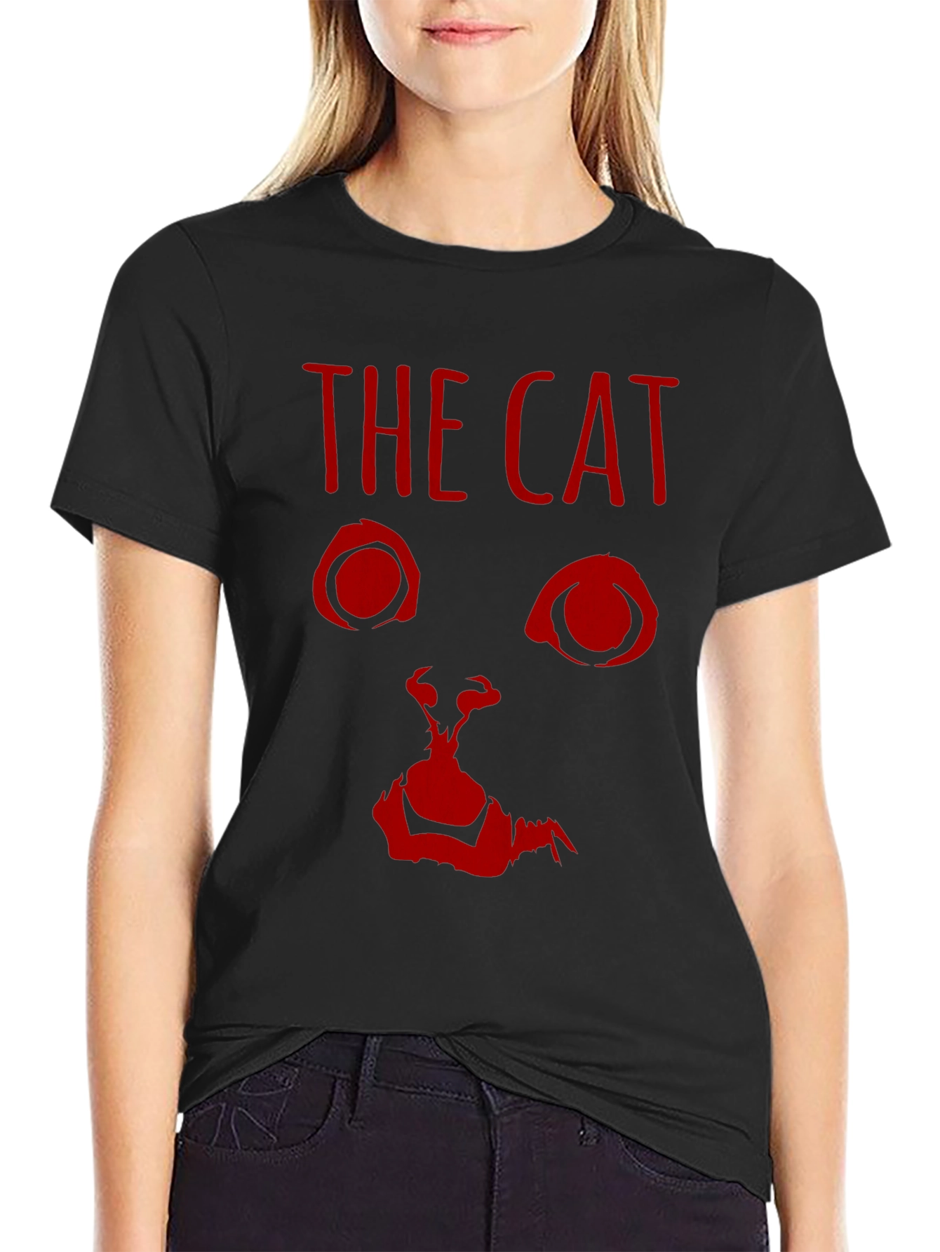 The Cat Horror Graphic T-Shirt