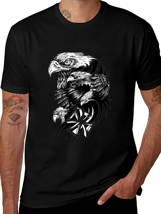 Bold Eagle Graphic Black T-Shirt