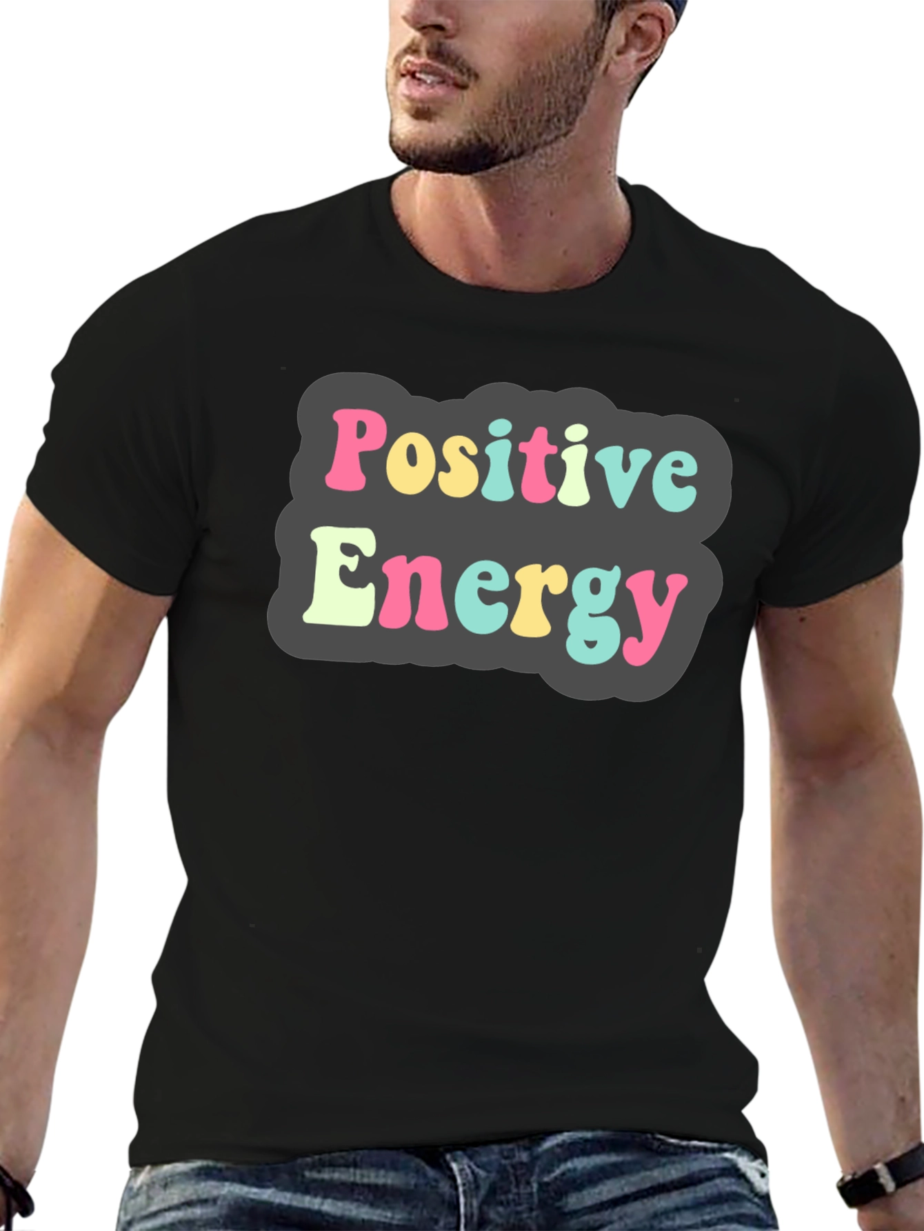 Positive Energy Graphic Tee - Black T-Shirt