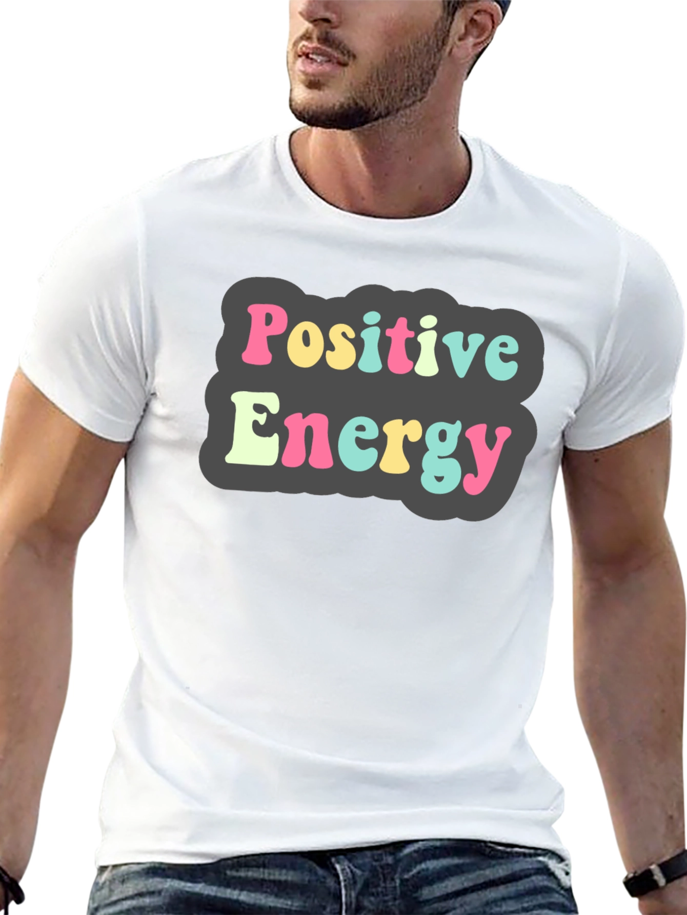 Positive Energy Graphic Tee - Black T-Shirt