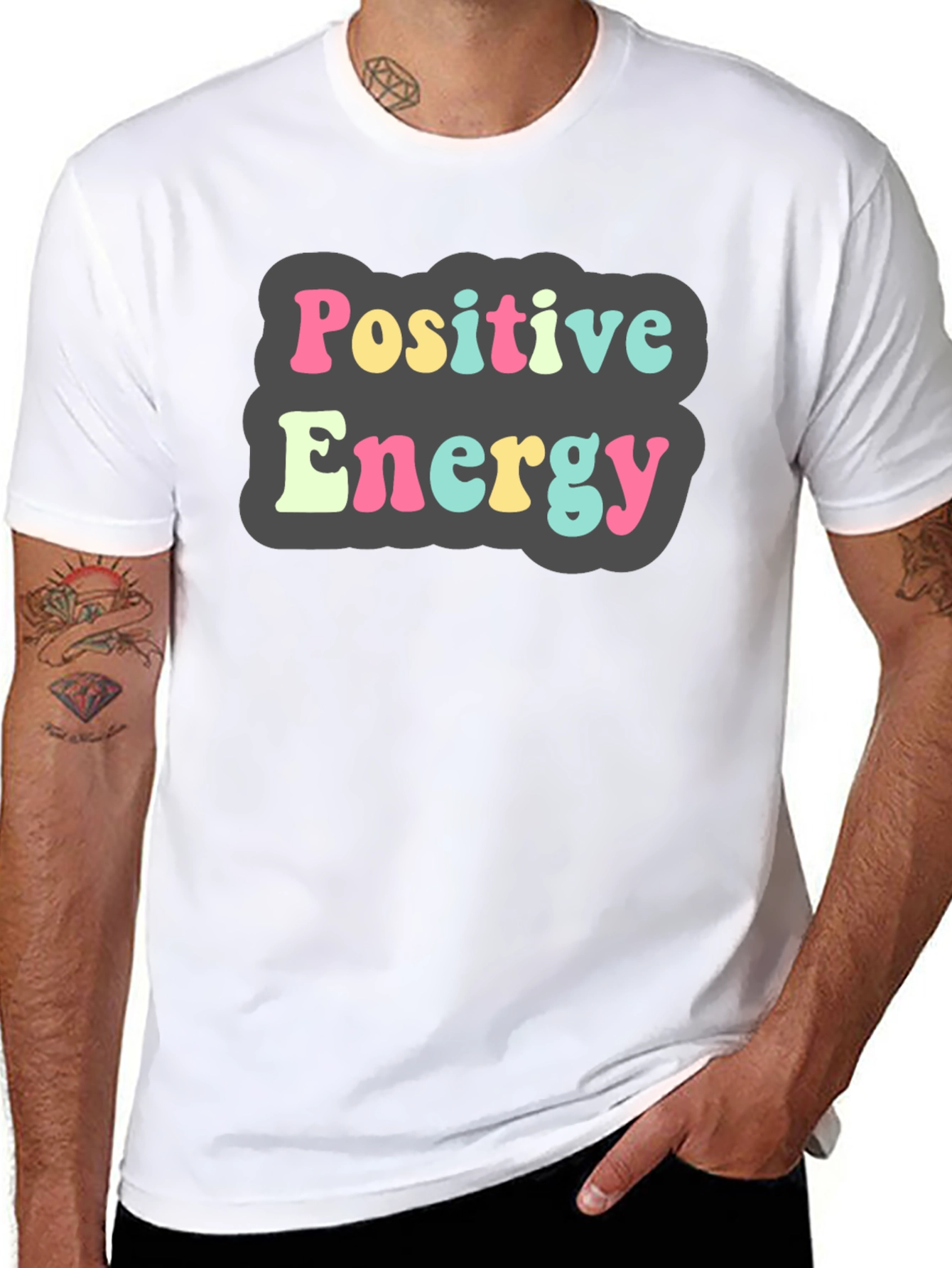 Positive Energy Graphic Tee - Black T-Shirt