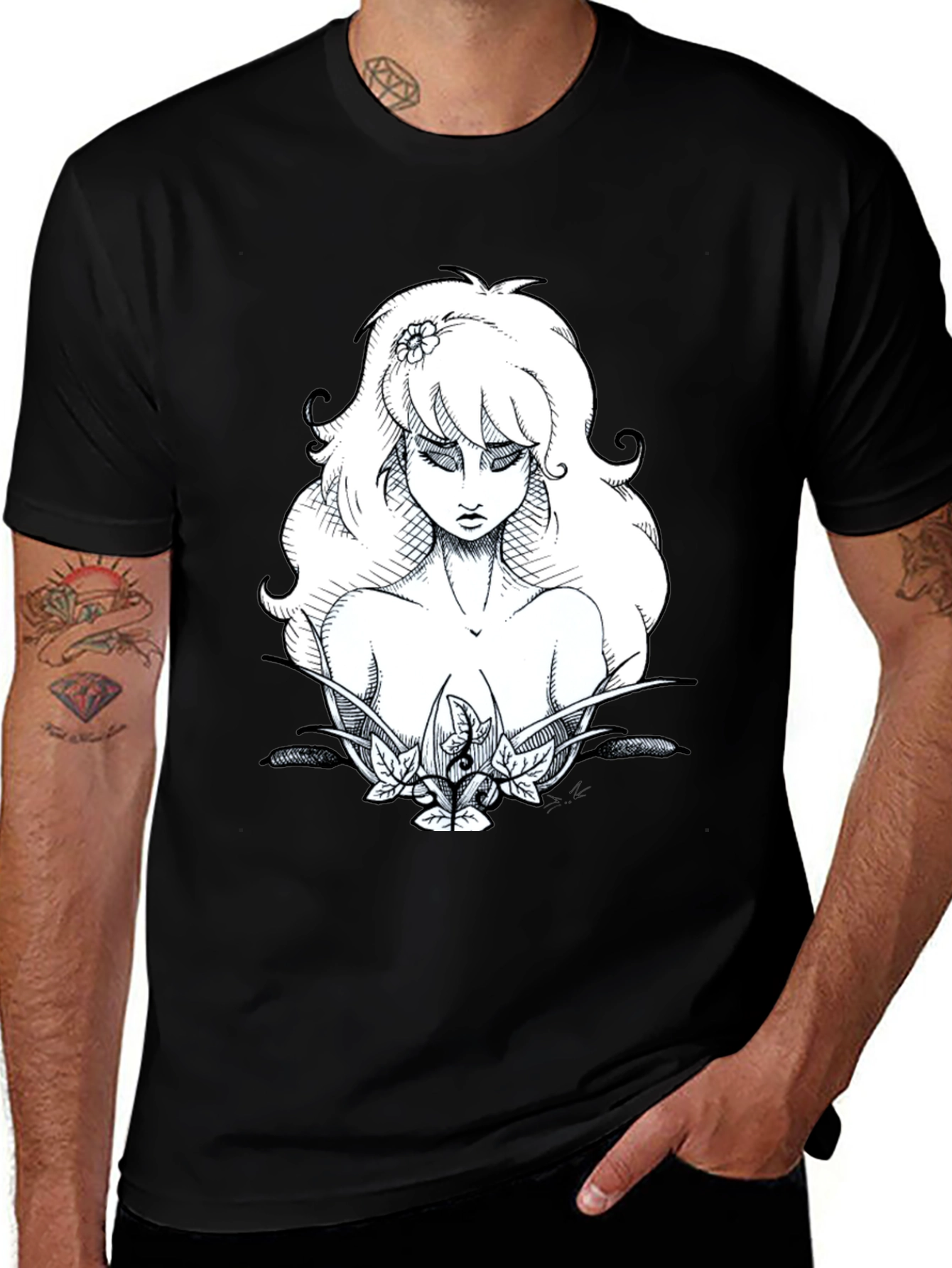 Ethereal Beauty Graphic Tee - Black