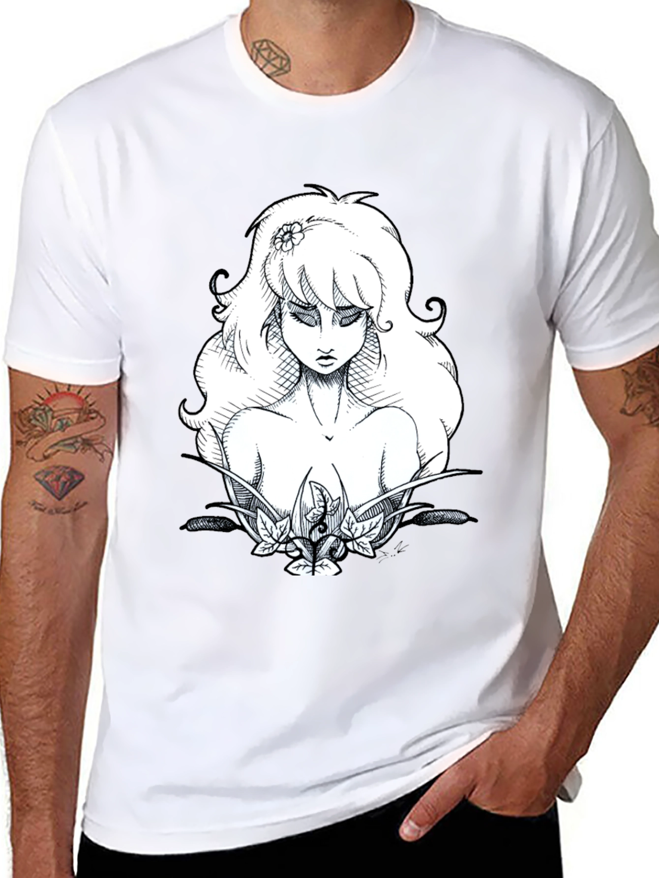 Ethereal Beauty Graphic Tee - Black