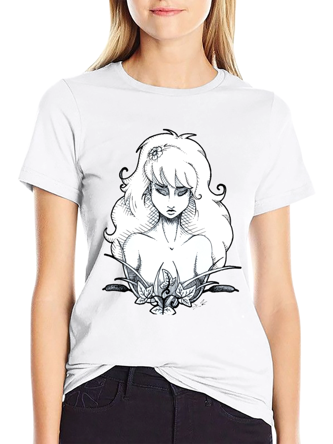 Ethereal Beauty Graphic Tee - Black