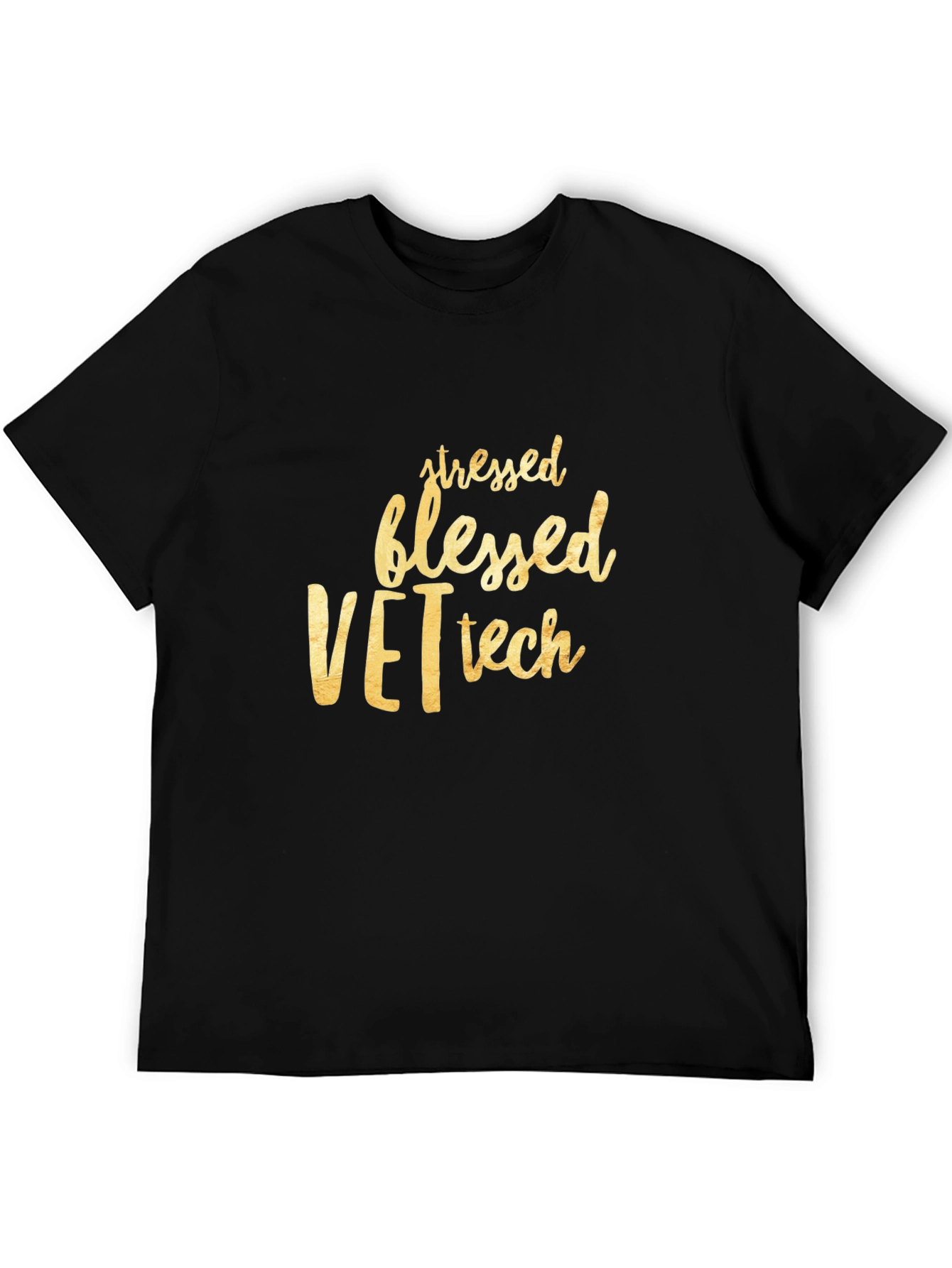 Stressed Blessed Vet Tech T-Shirt