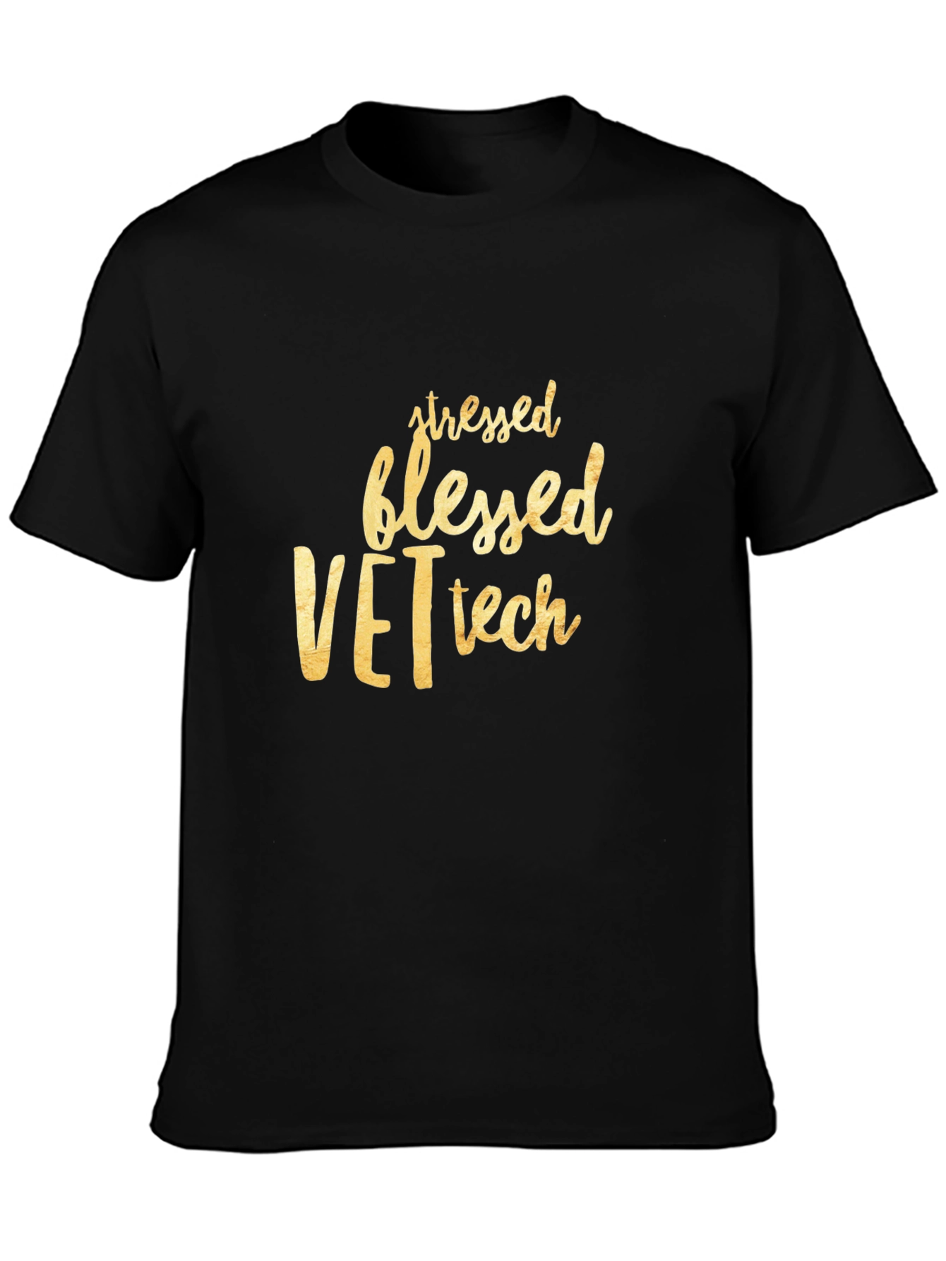 Stressed Blessed Vet Tech T-Shirt