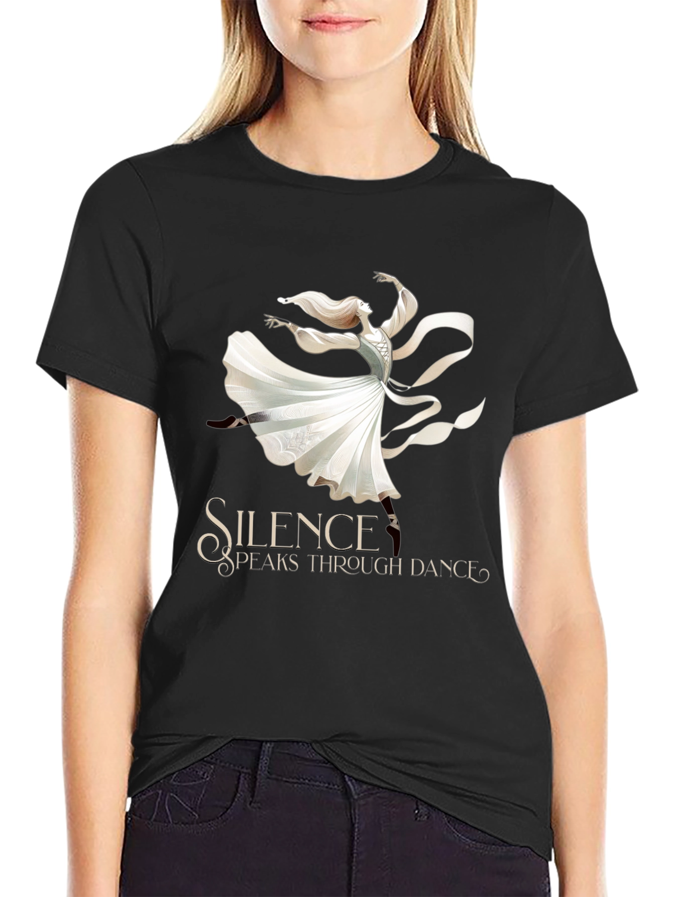 Silence Speaks Dance Graphic Tee