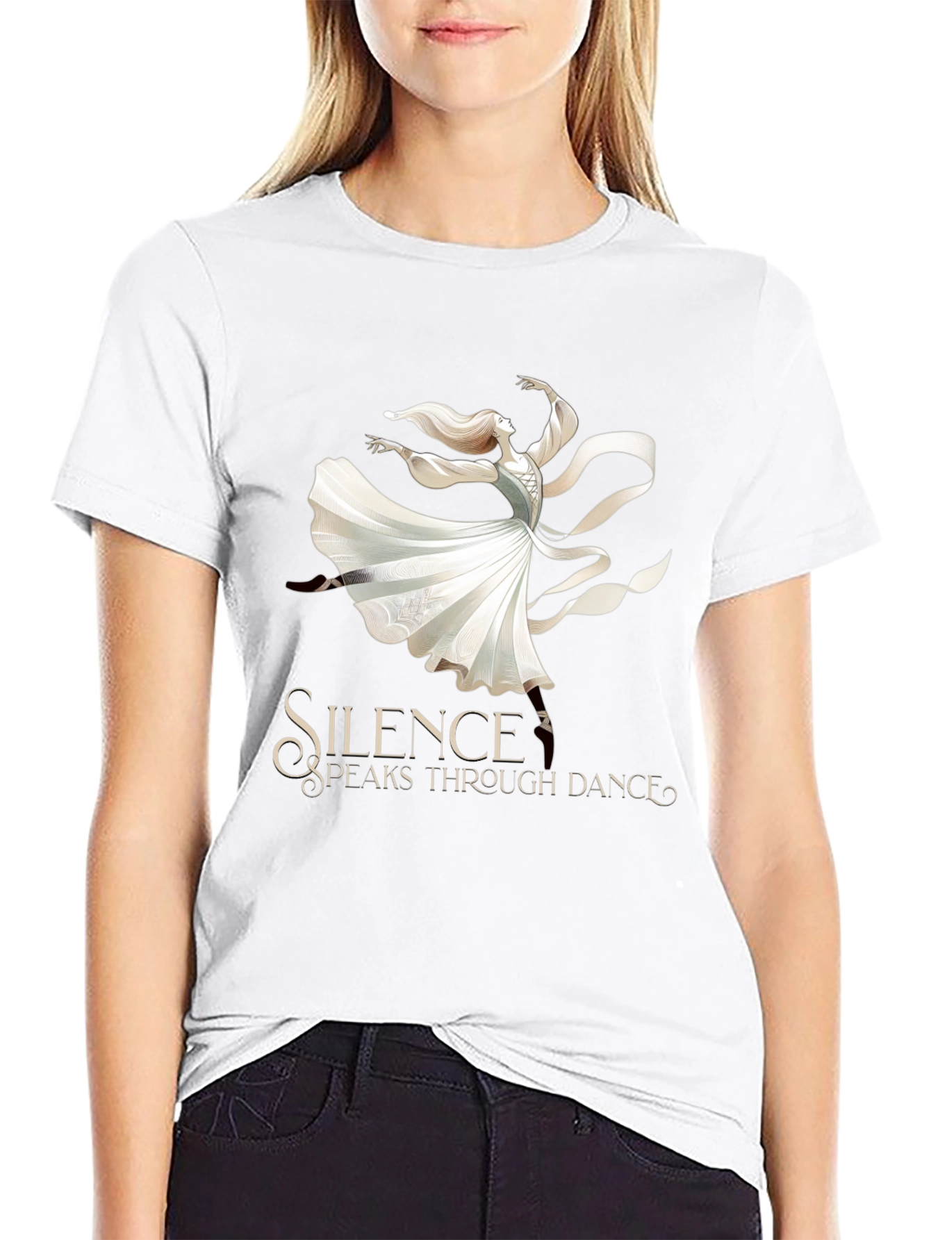 Silence Speaks Dance Graphic Tee