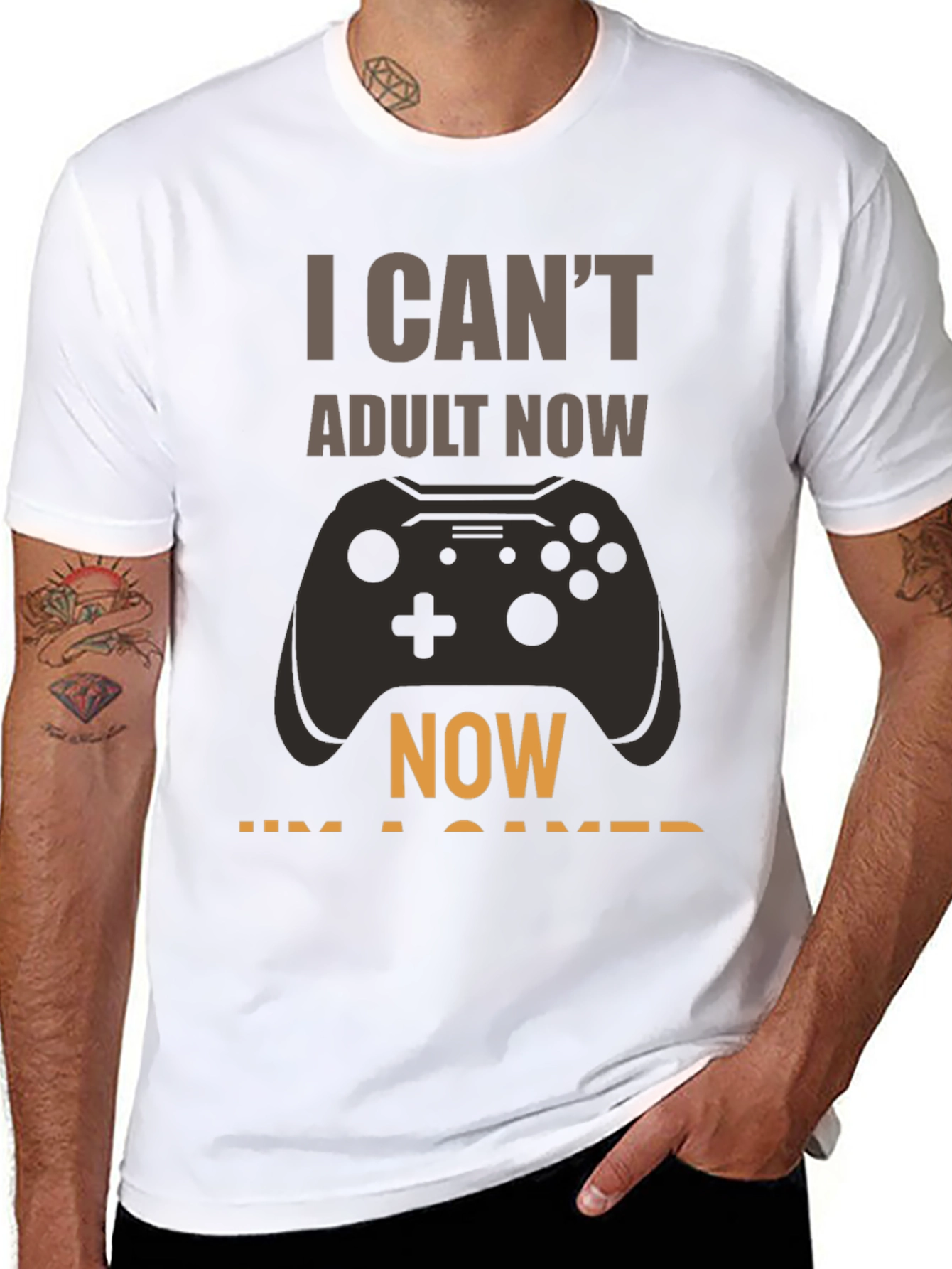 I Cant Adult Now Gamer T-Shirt