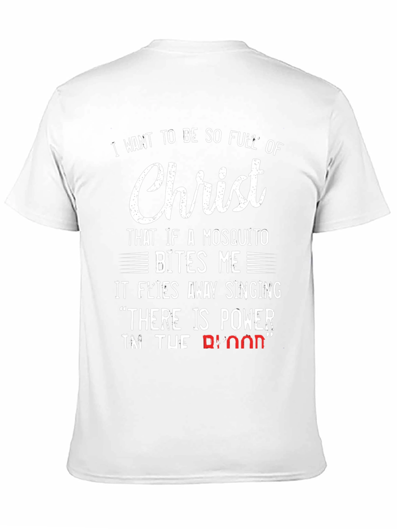 Christian Humor T-Shirt - Mosquito and Christ