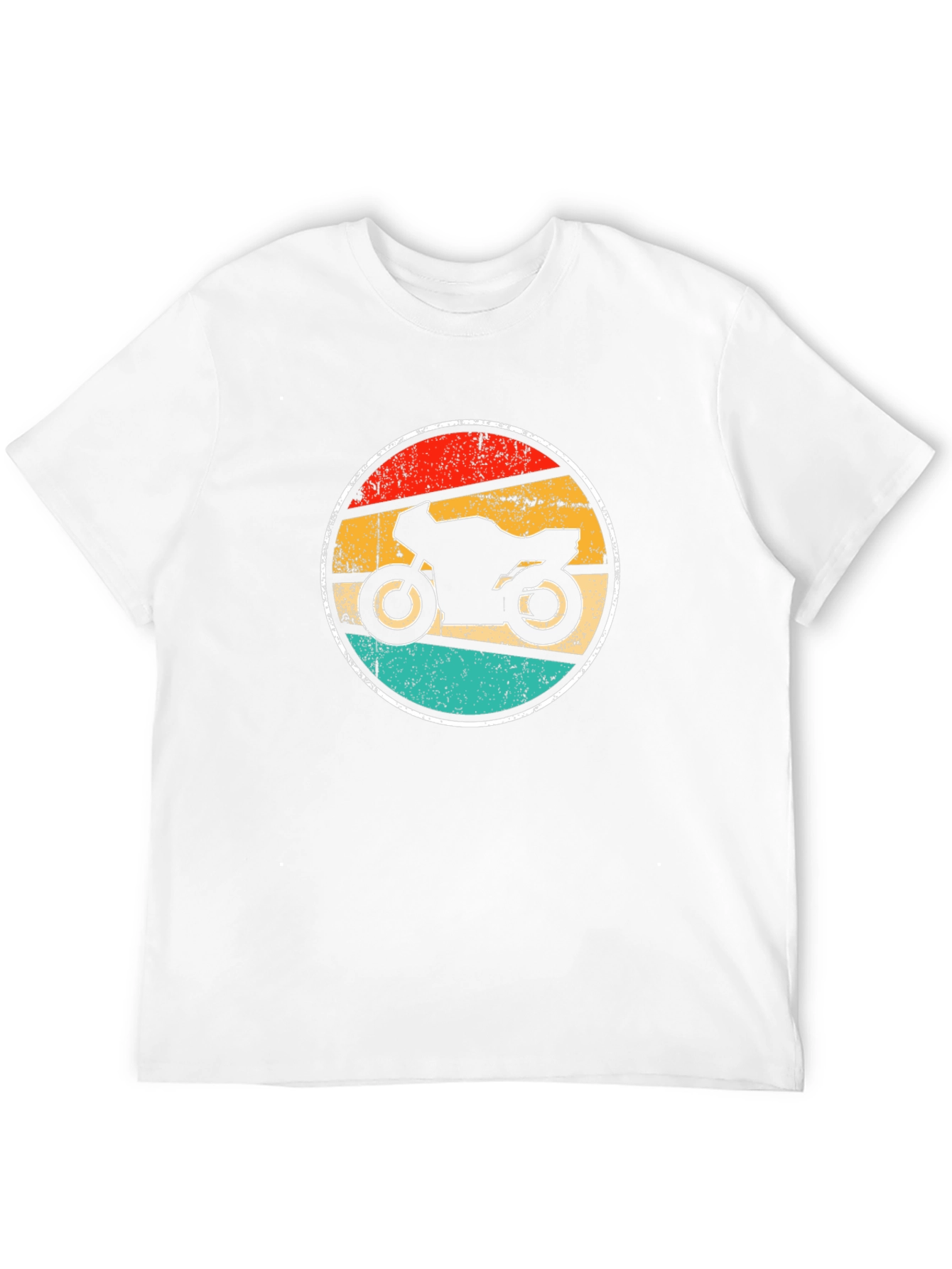 Retro Motorcycle Graphic Tee - Black