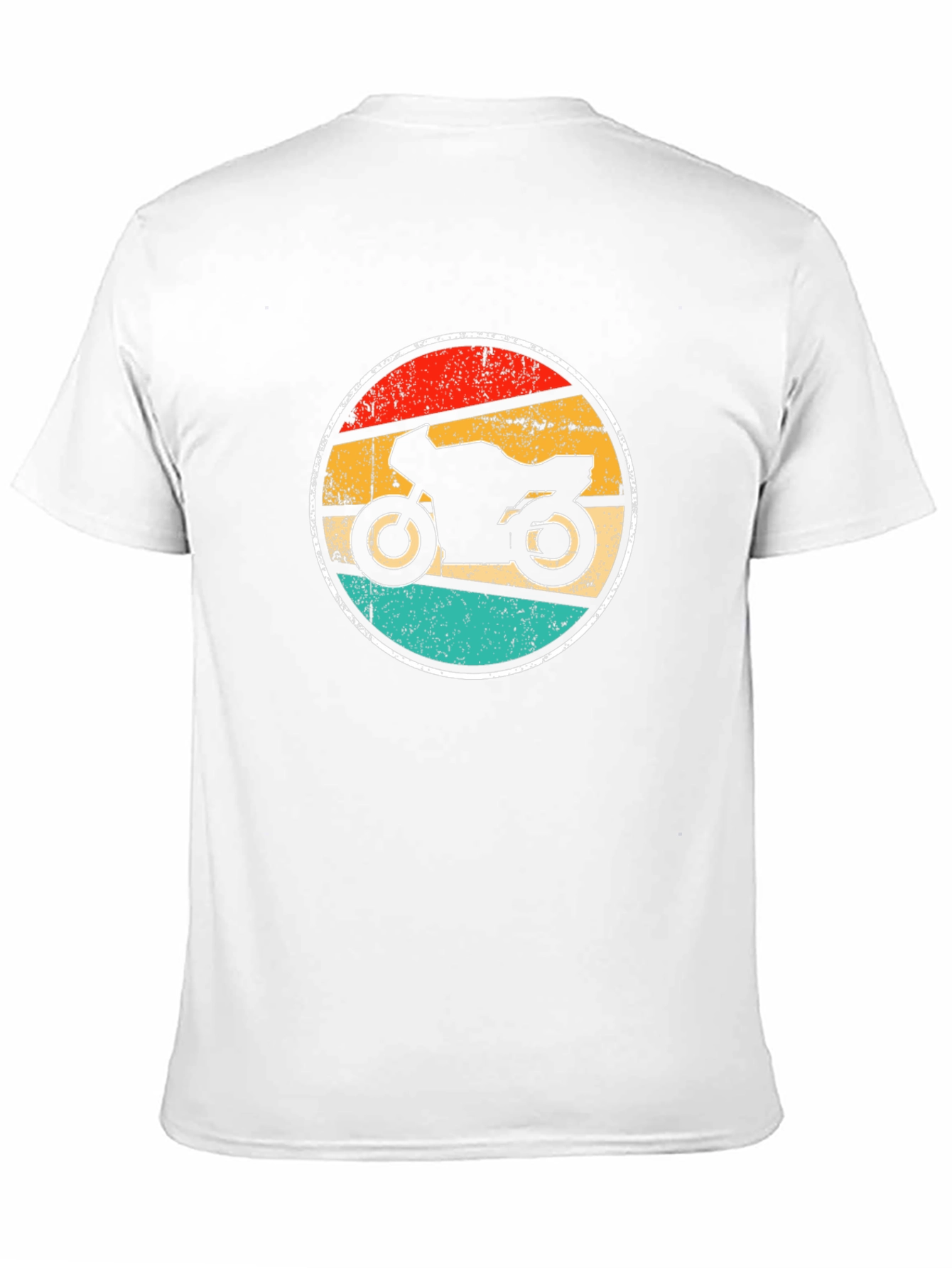 Retro Motorcycle Graphic Tee - Black