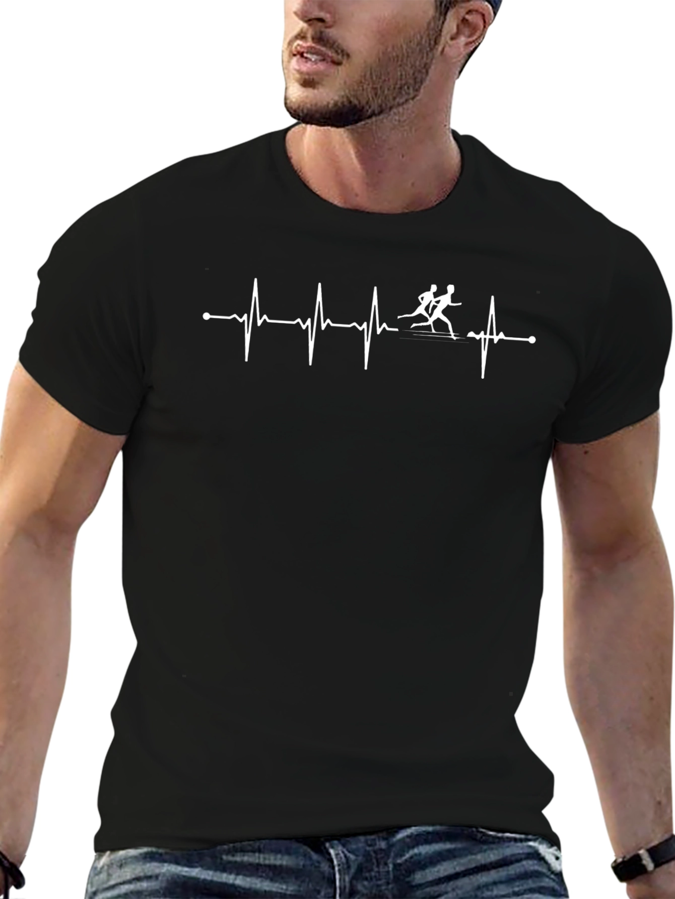 Runner Heartbeat Graphic T-Shirt