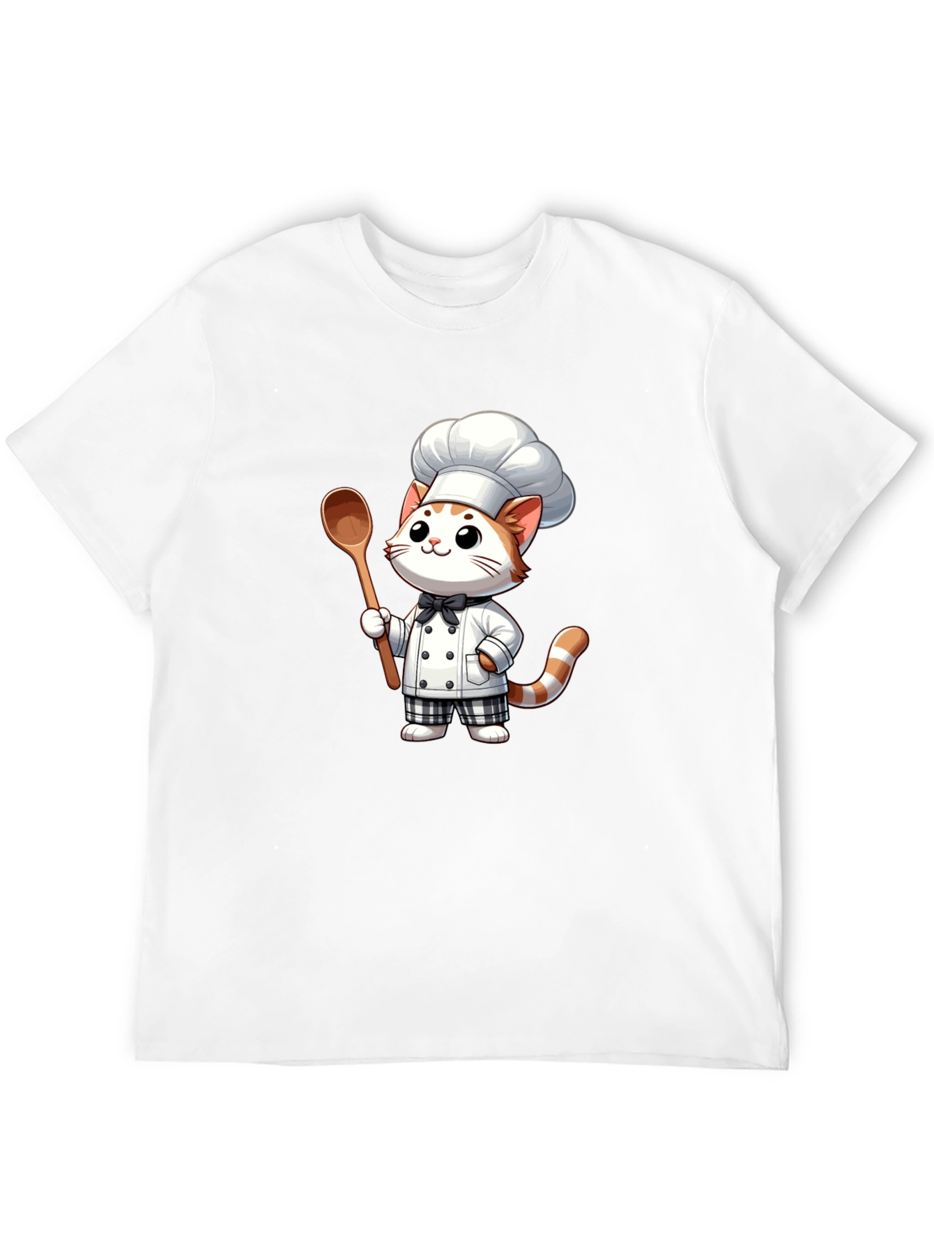 Chef Cat Graphic Tee - Cute & Comfortable