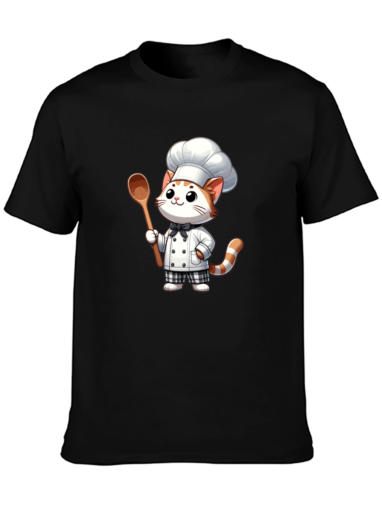 Chef Cat Graphic Tee - Cute & Comfortable