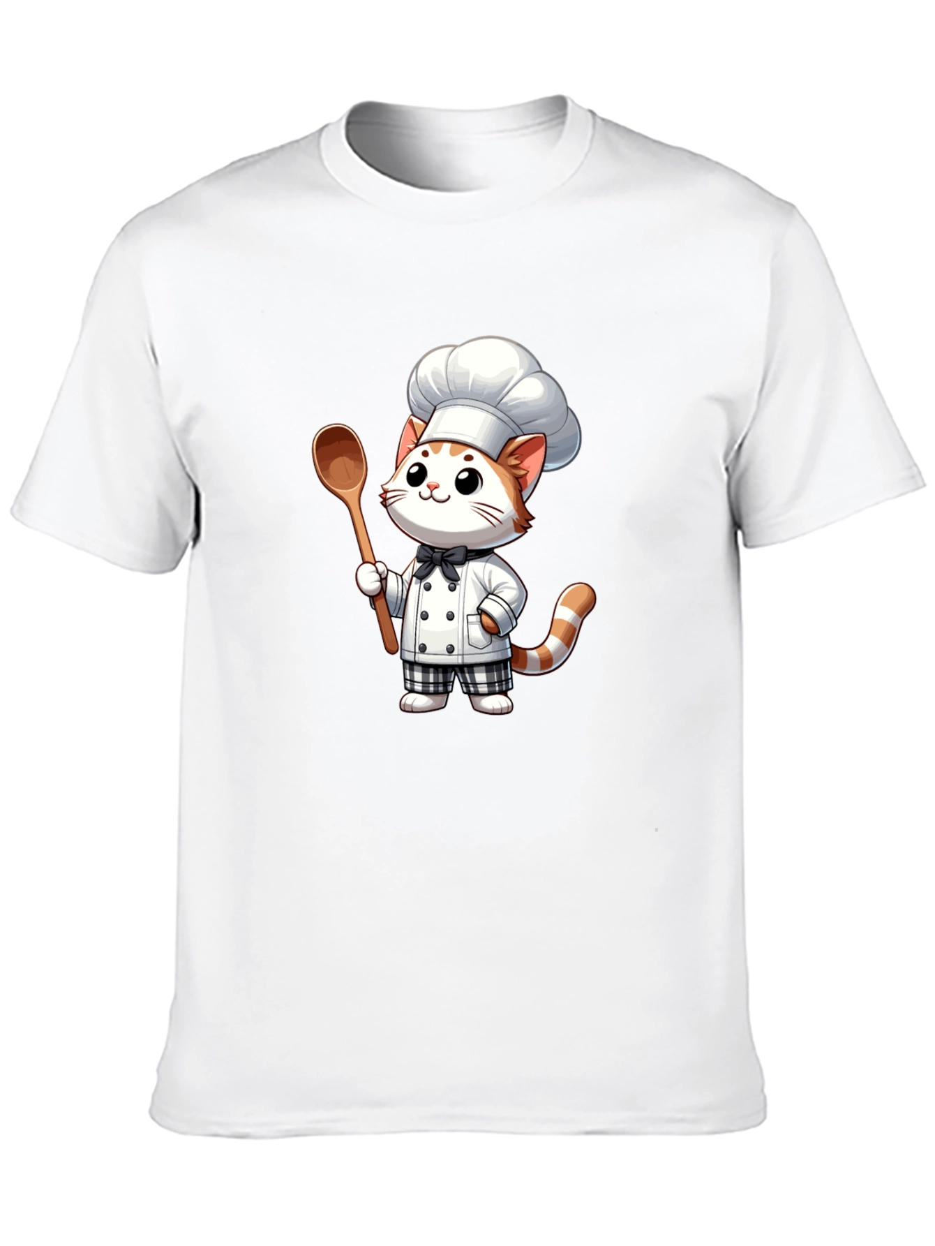 Chef Cat Graphic Tee - Cute & Comfortable