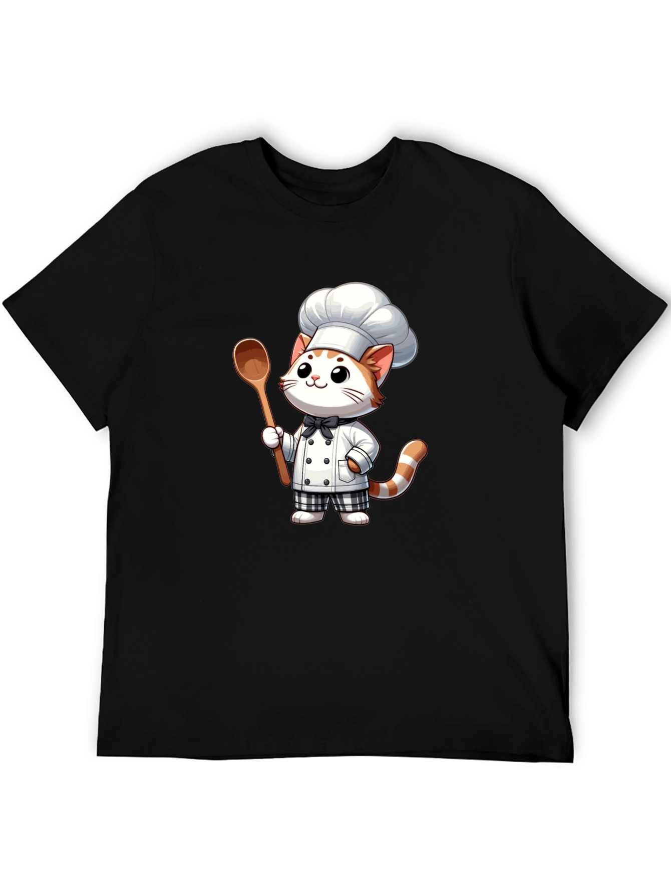 Chef Cat Graphic Tee - Cute & Comfortable
