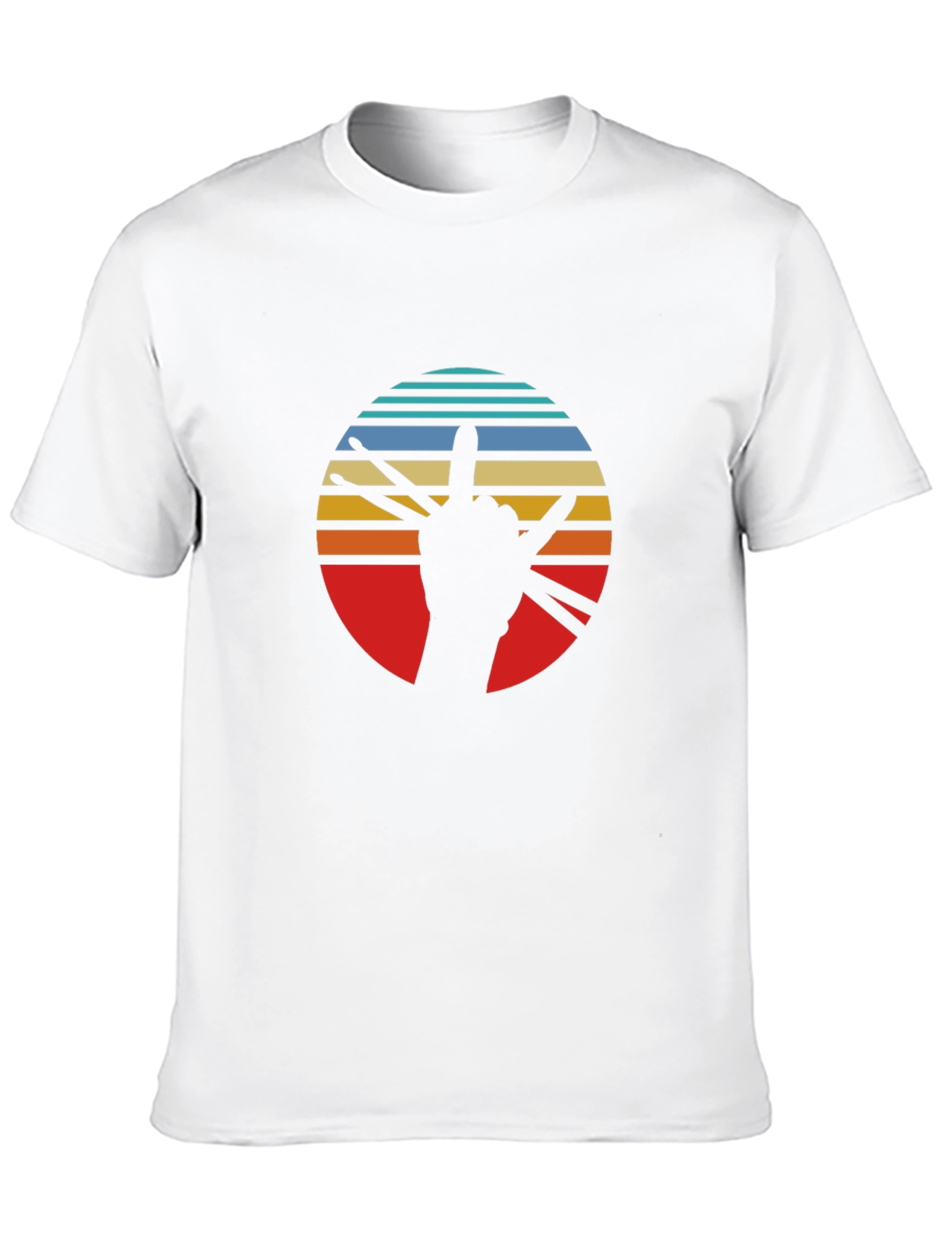Drummer Sunset Graphic Tee - Black