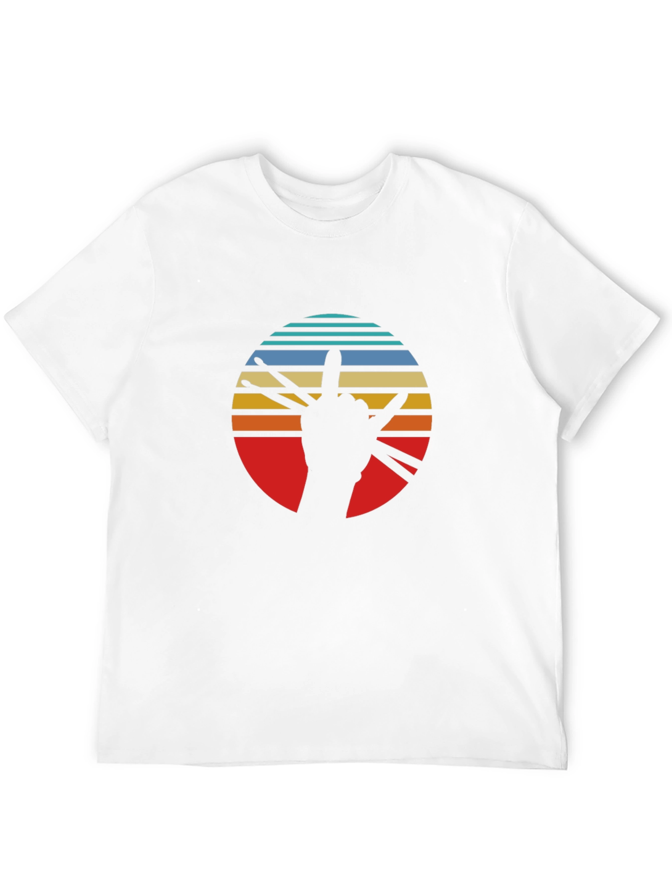 Drummer Sunset Graphic Tee - Black