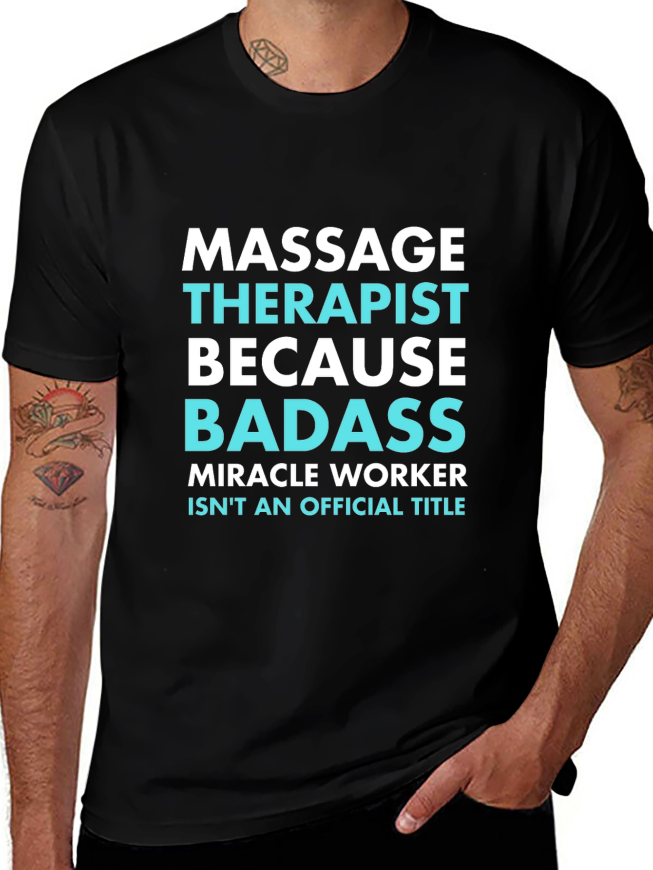 Massage Therapist Badass Graphic Tee
