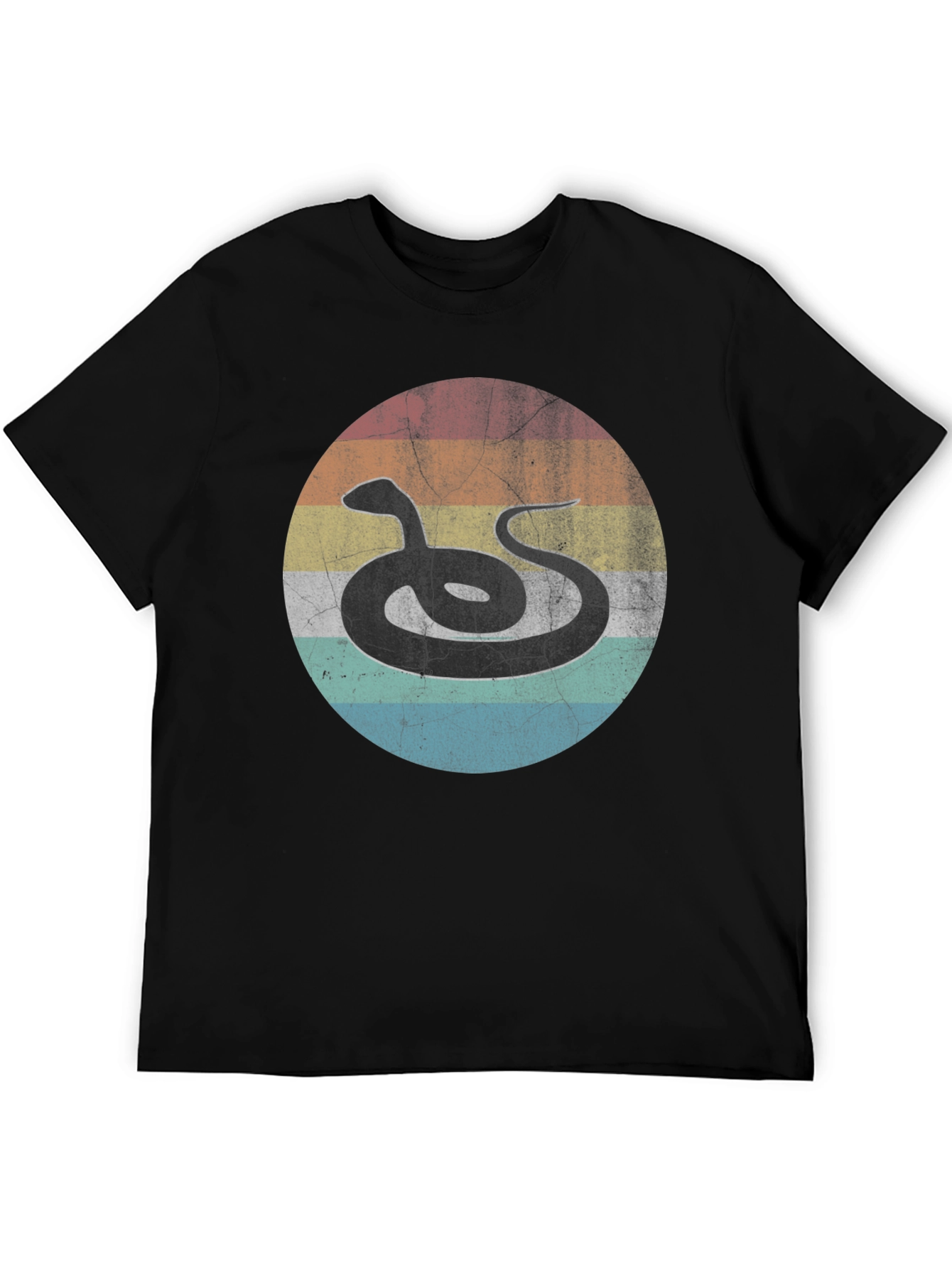 Retro Snake Graphic Tee - Unique Design