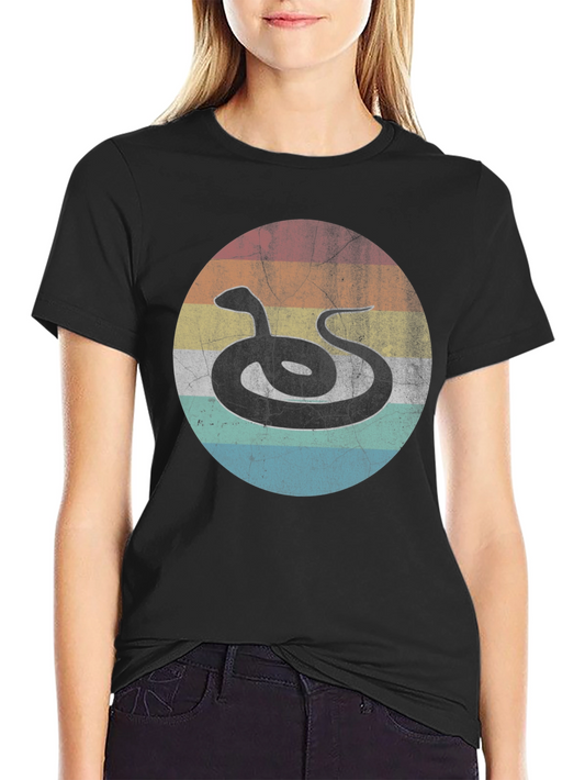 Retro Snake Graphic Tee - Unique Design
