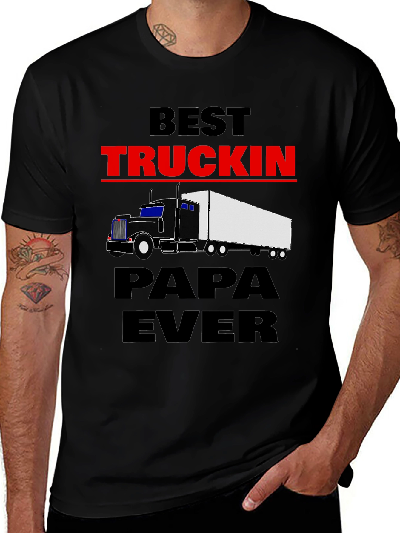 Best Truckin Papa Ever T-Shirt