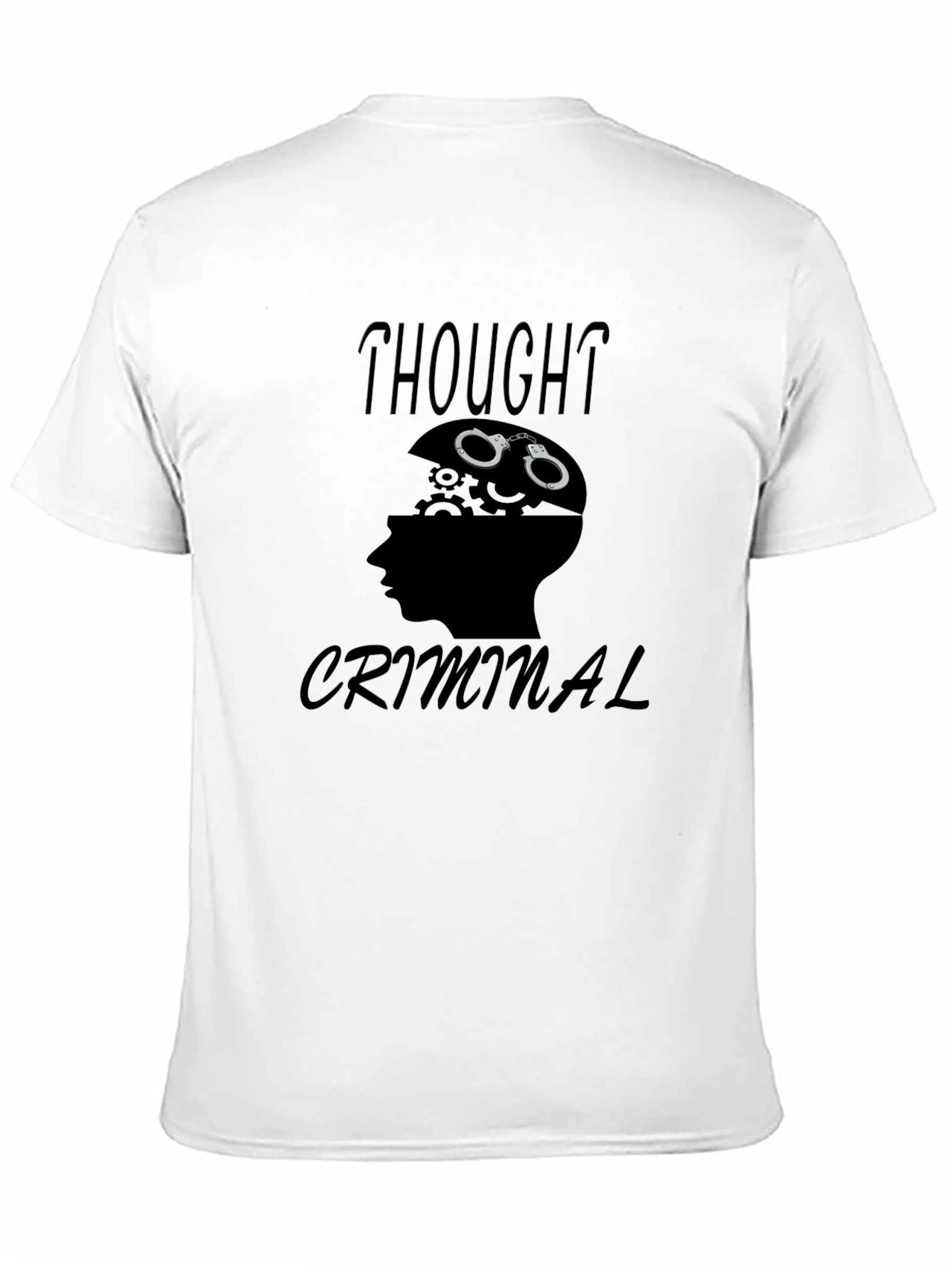 Thought Criminal Graphic T-Shirt - Mens Black Tee