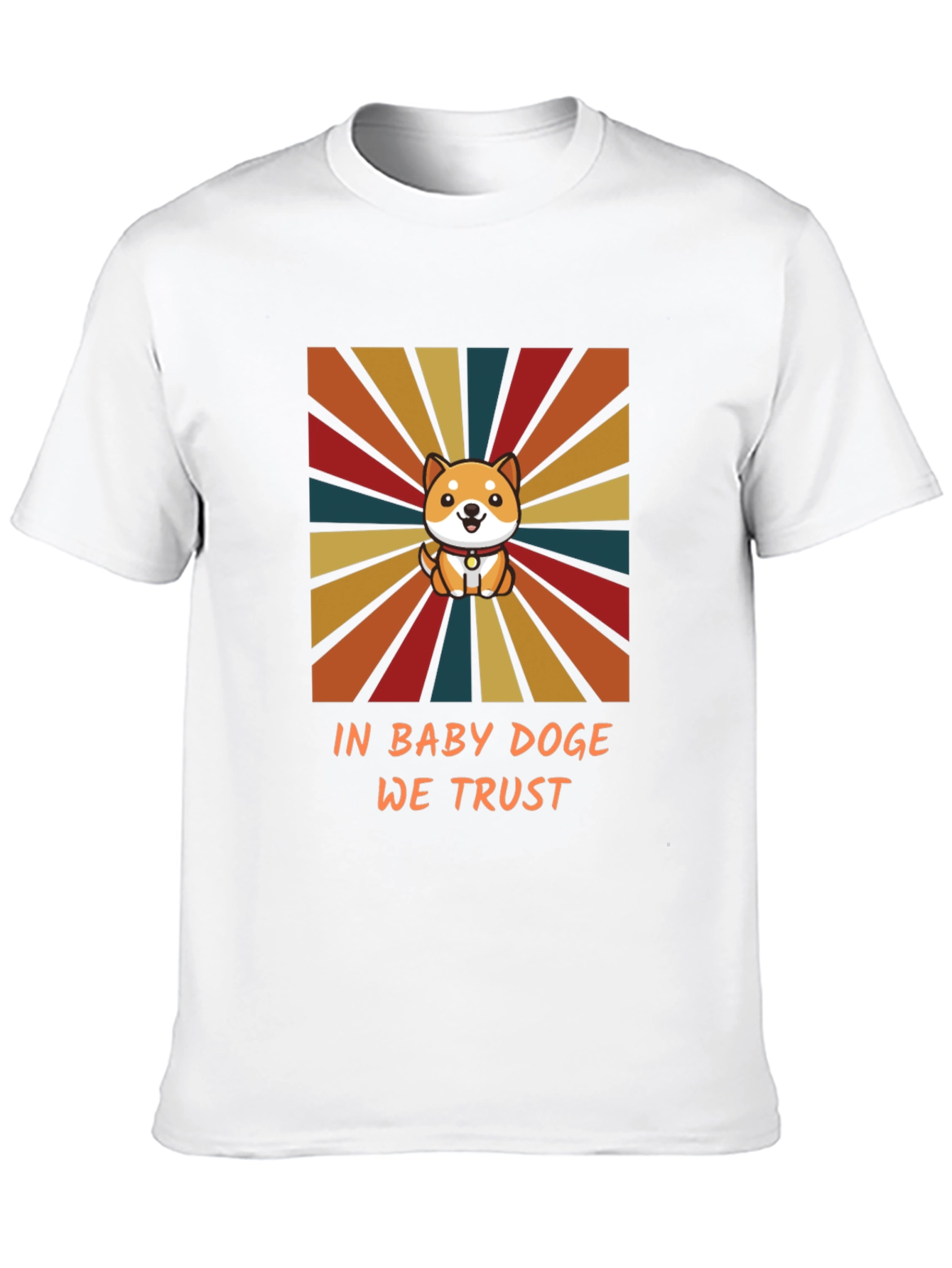 Baby Doge Retro Style Black T-Shirt