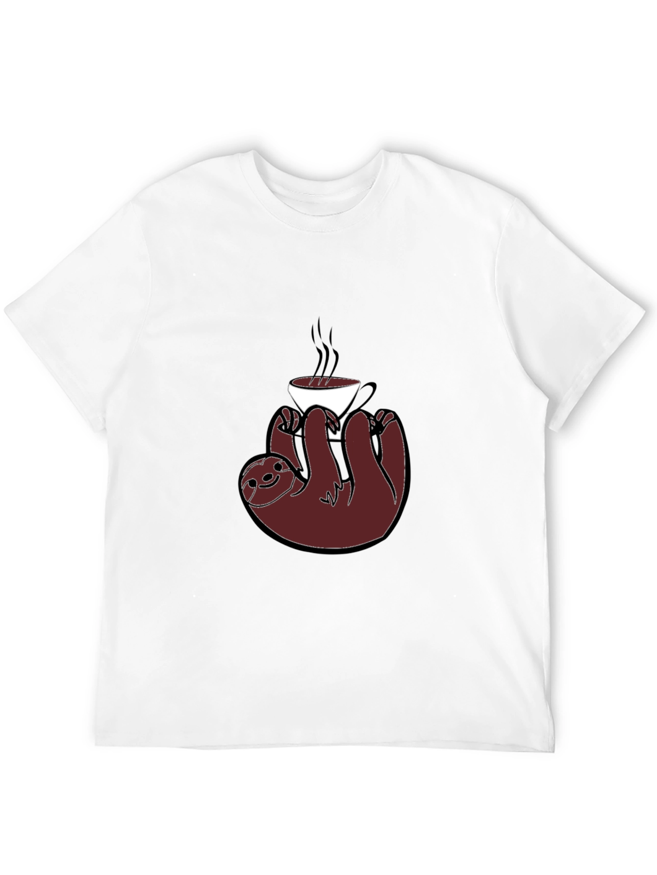 Sloth Coffee T-Shirt - Lazy Morning Vibes