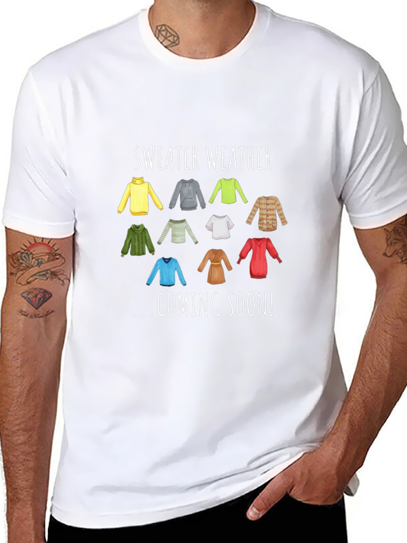 Sweater Weather Coming Soon T-Shirt