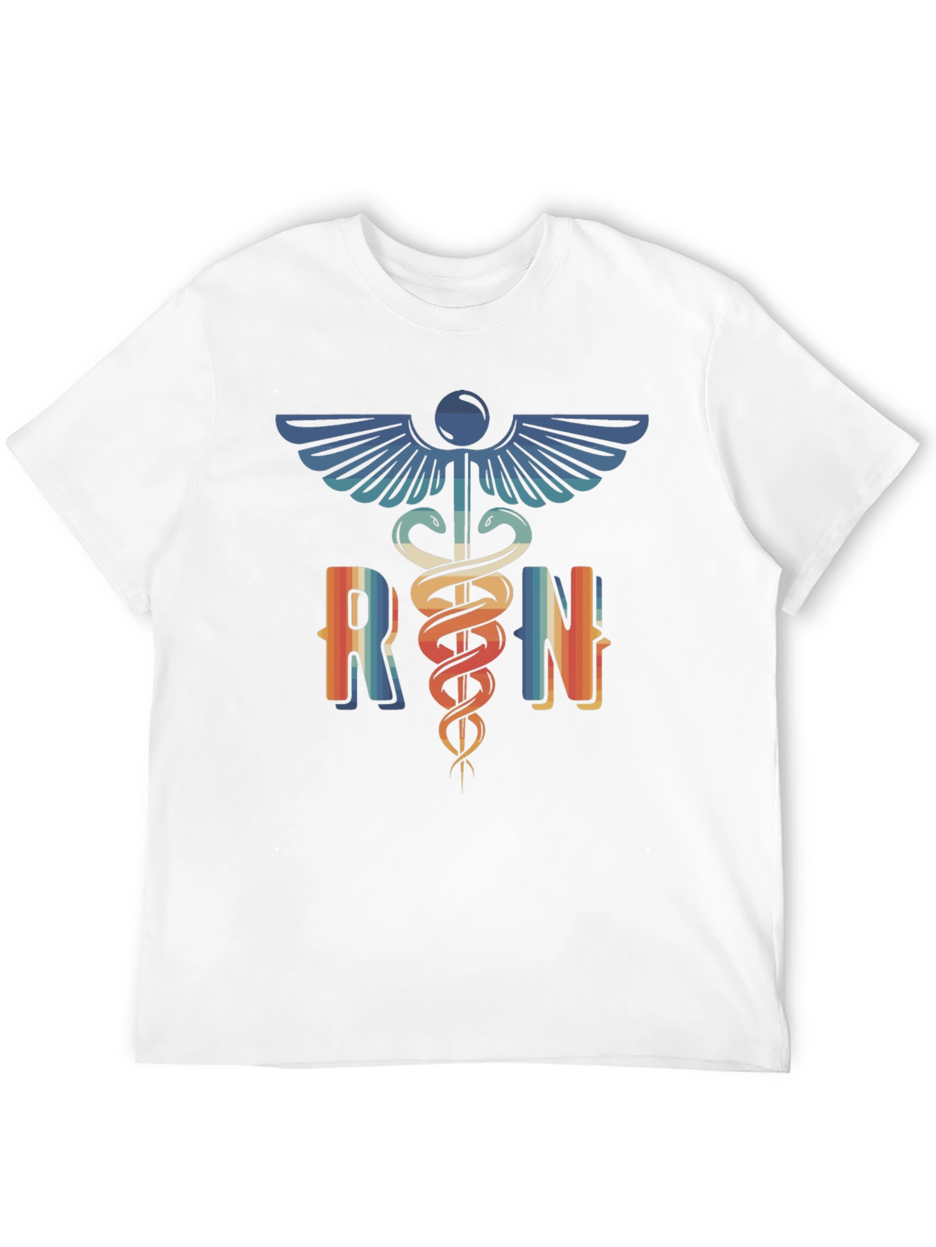RN Caduceus Retro Style Graphic T-Shirt