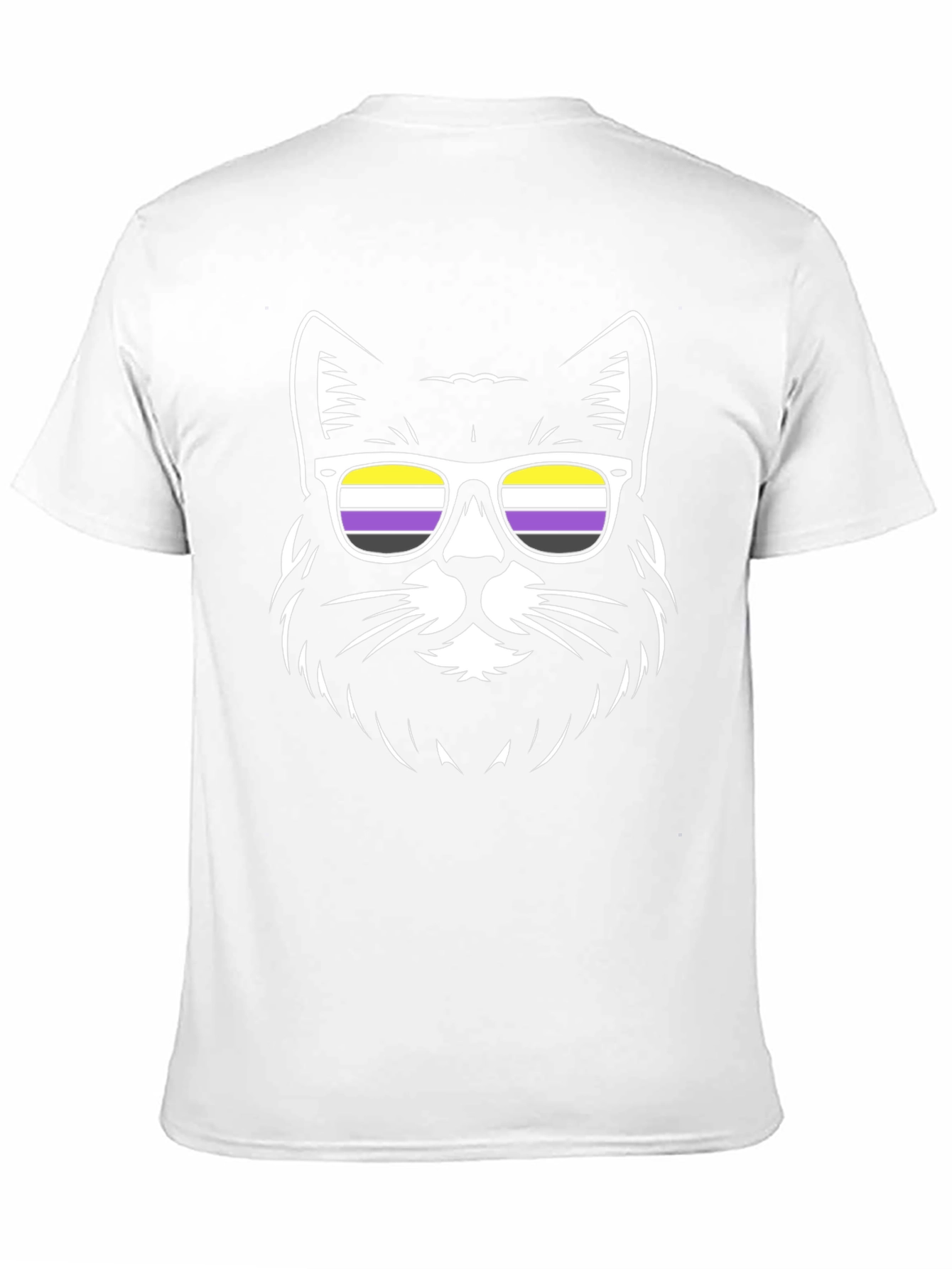 Non-Binary Cat T-Shirt - NB Pride