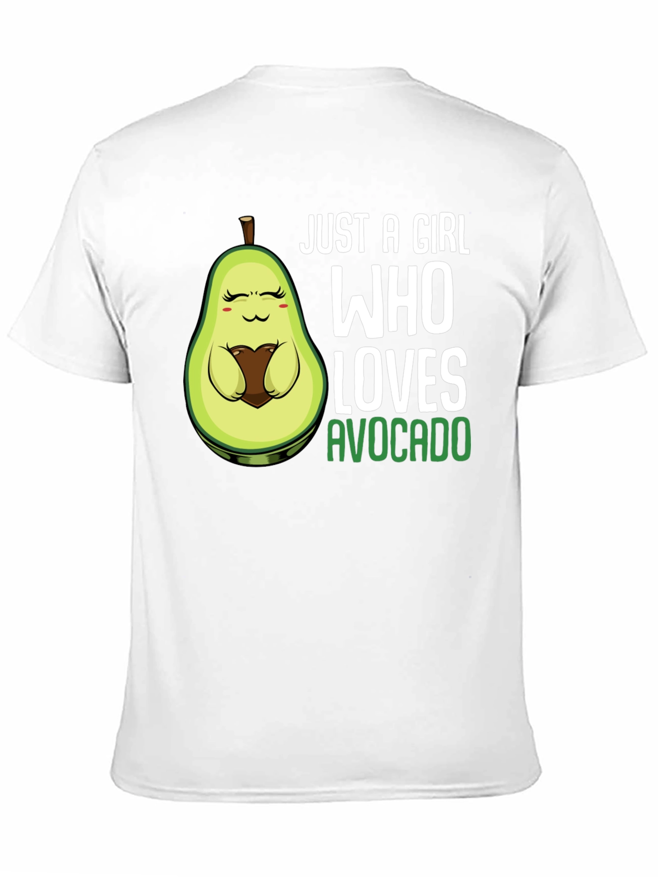 Just a Girl Who Loves Avocado Black T-Shirt