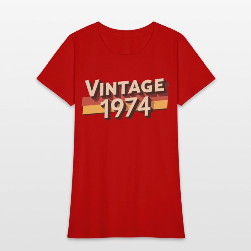 Vintage 1974 50th Birthday T-Shirt - Perfect Gift