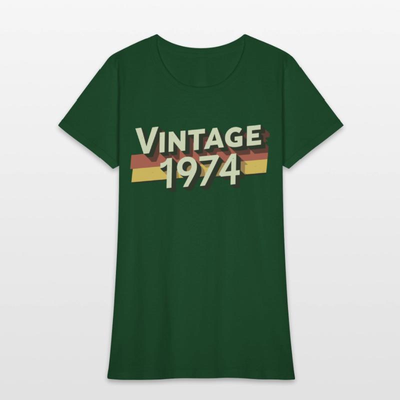 Vintage 1974 50th Birthday T-Shirt - Perfect Gift