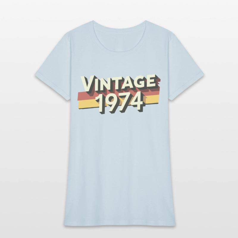Vintage 1974 50th Birthday T-Shirt - Perfect Gift