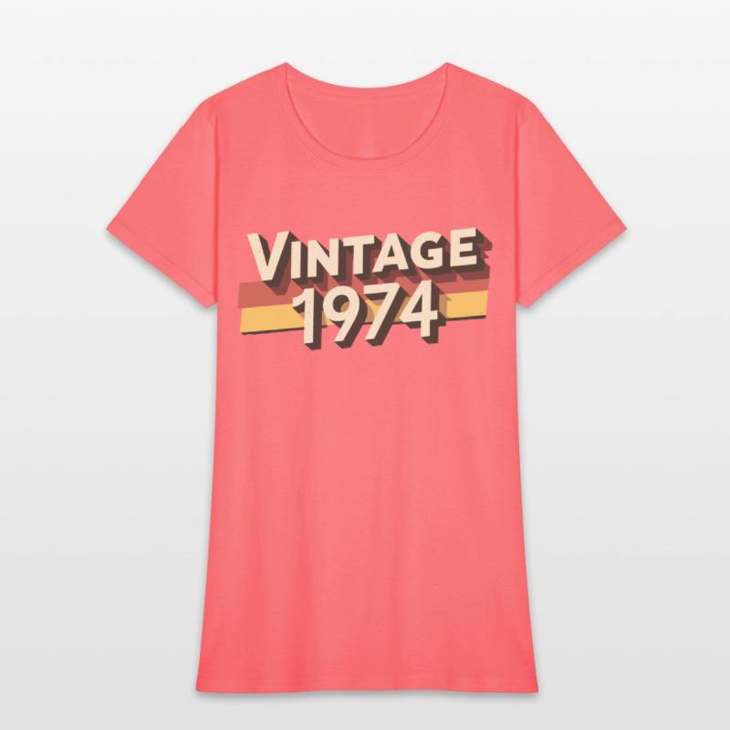 Vintage 1974 50th Birthday T-Shirt - Perfect Gift
