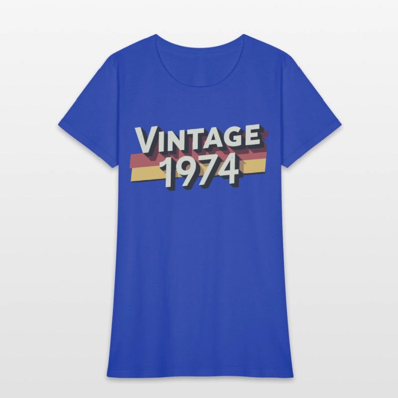 Vintage 1974 50th Birthday T-Shirt - Perfect Gift