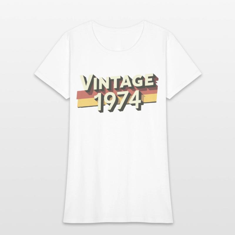 Vintage 1974 50th Birthday T-Shirt - Perfect Gift
