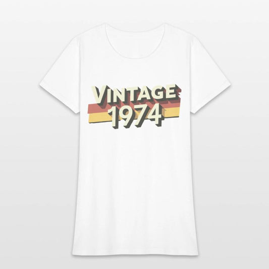 Vintage 1974 50th Birthday T-Shirt - Perfect Gift
